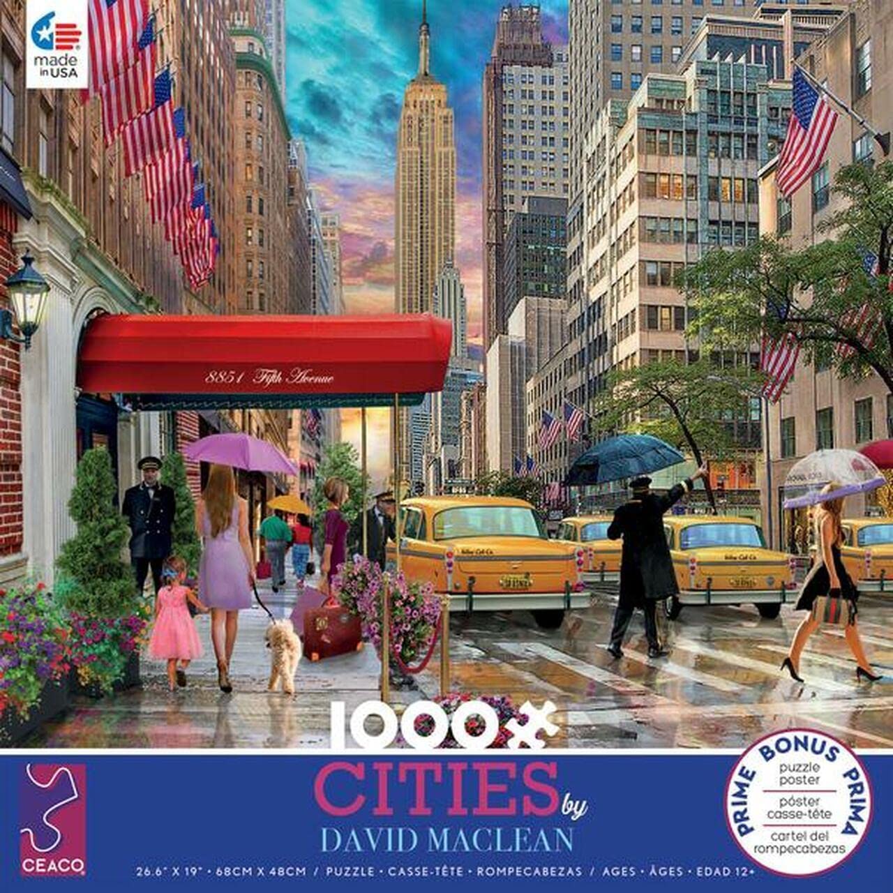 Amazon.com: Hammond toys Cities David Maclean 1000 Piece Puzzle