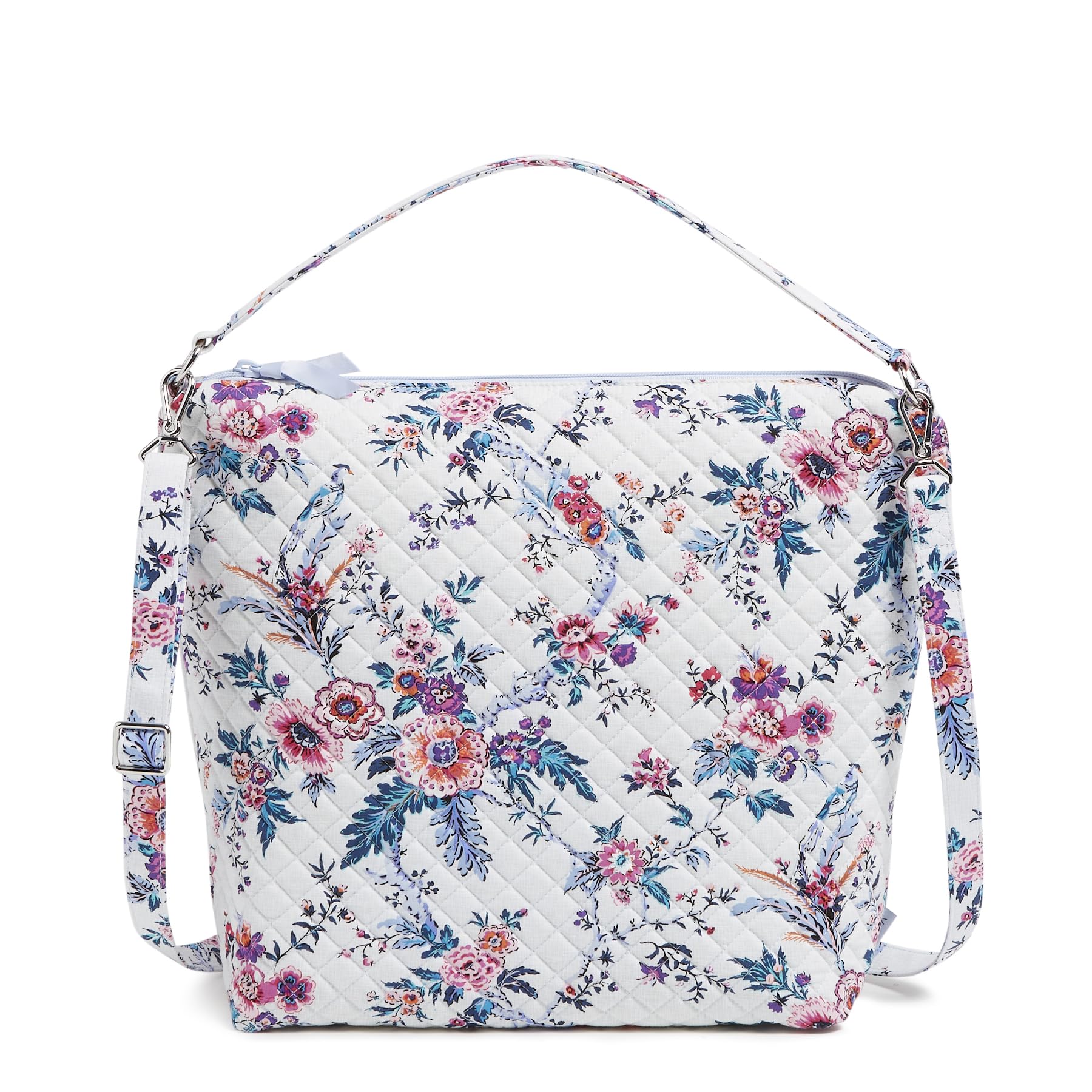 Vera Bradley Cotton Oversized Hobo Shoulder Bag, Magnifique Floral