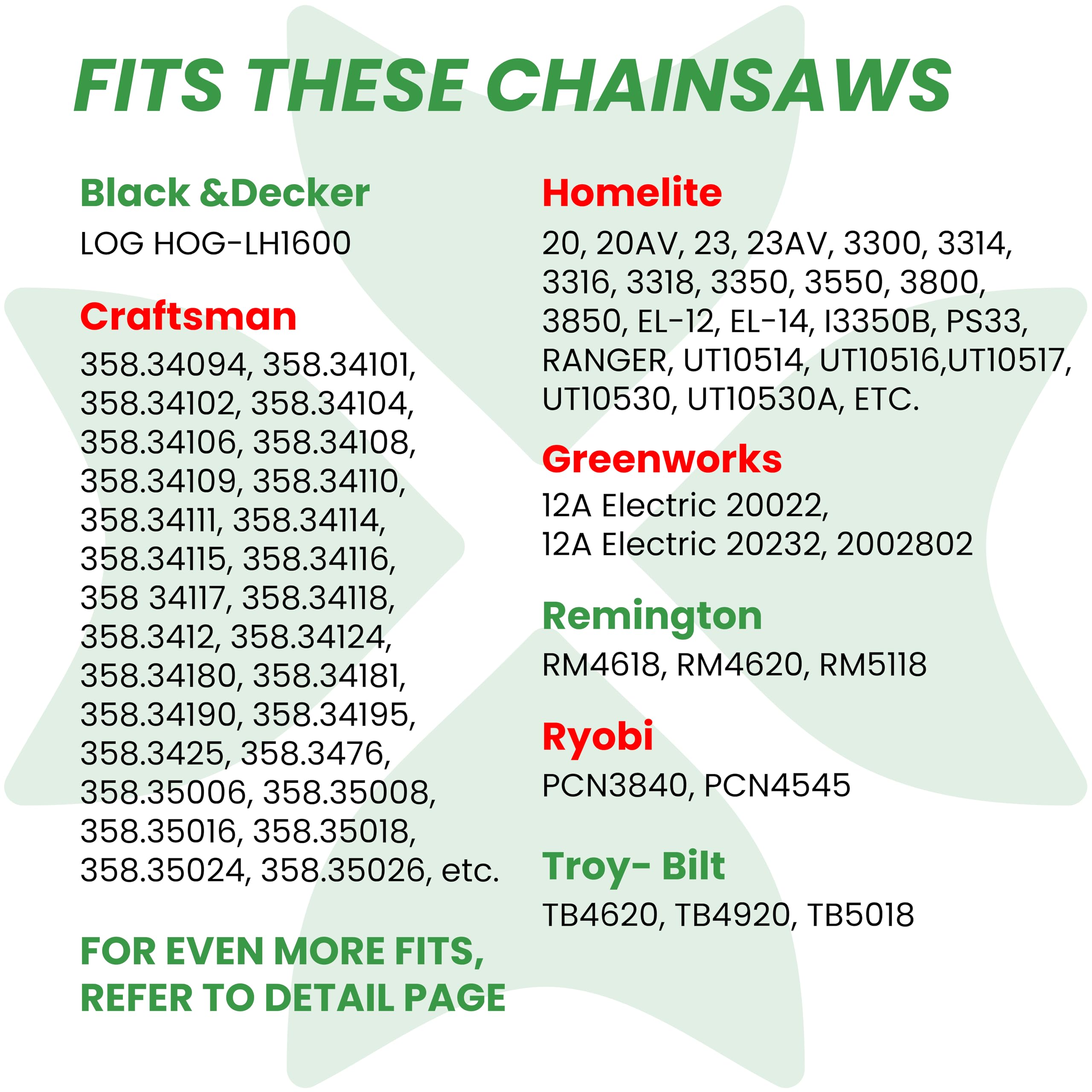 Byane 3-Pack Chainsaw Chain 3/8" LP Pitch, .050" (1.3 mm) Gauge for 16" (40cm) Bar, 56 Drive Links - Image 3