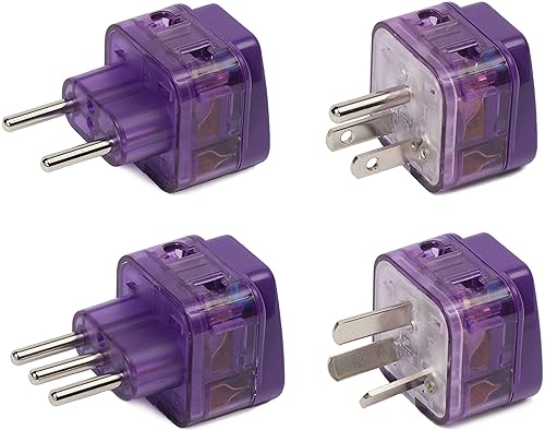 NEW! 4 Pieces AMERICA TRAVEL ADAPTER Pack for SOUTH and