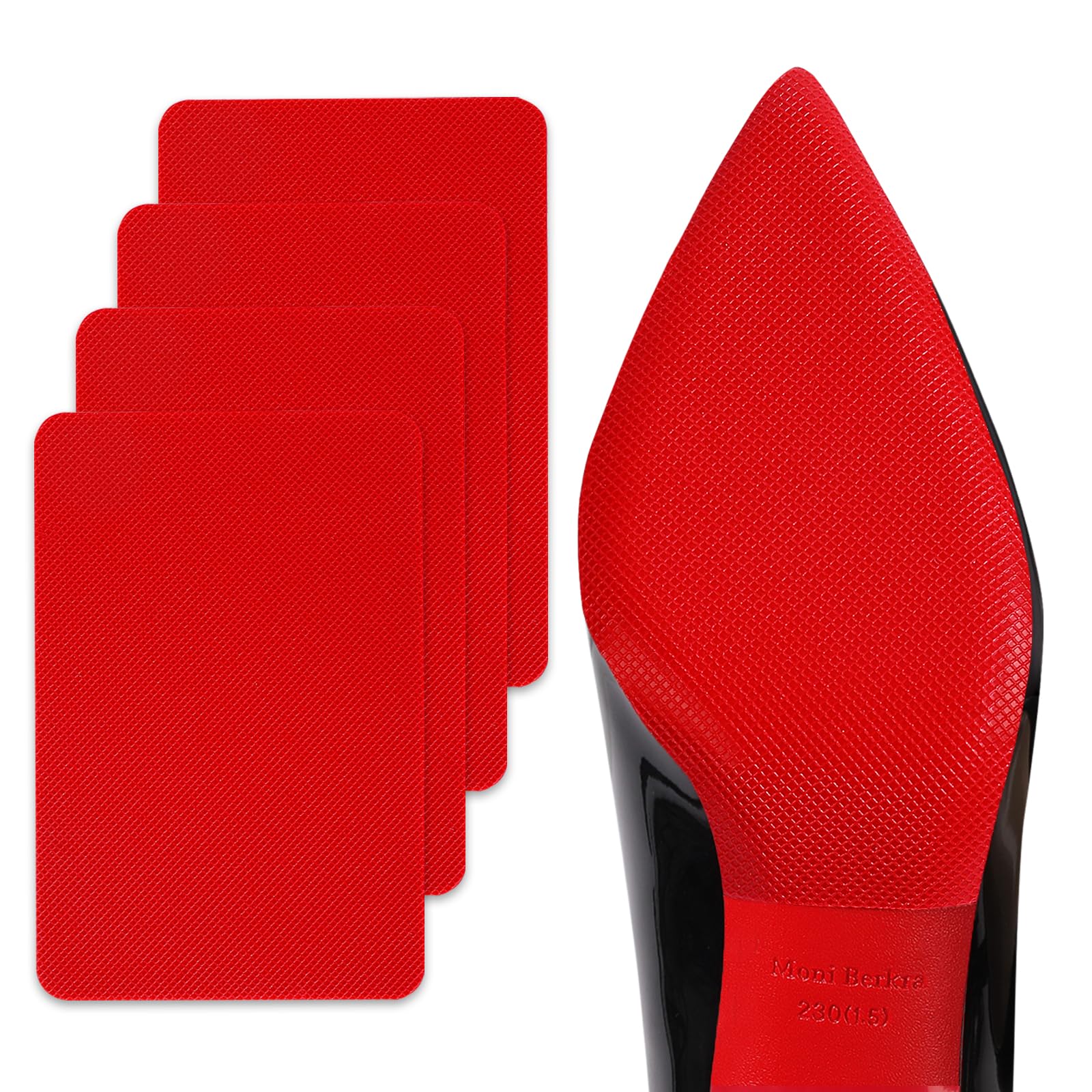Ashoesert Red Bottoms Sole Protector,Shoe Sole Protector for Christian Louboutin High Heels, Anti Slip Shoe Grips Pads Compatible with Louboutin Shoes