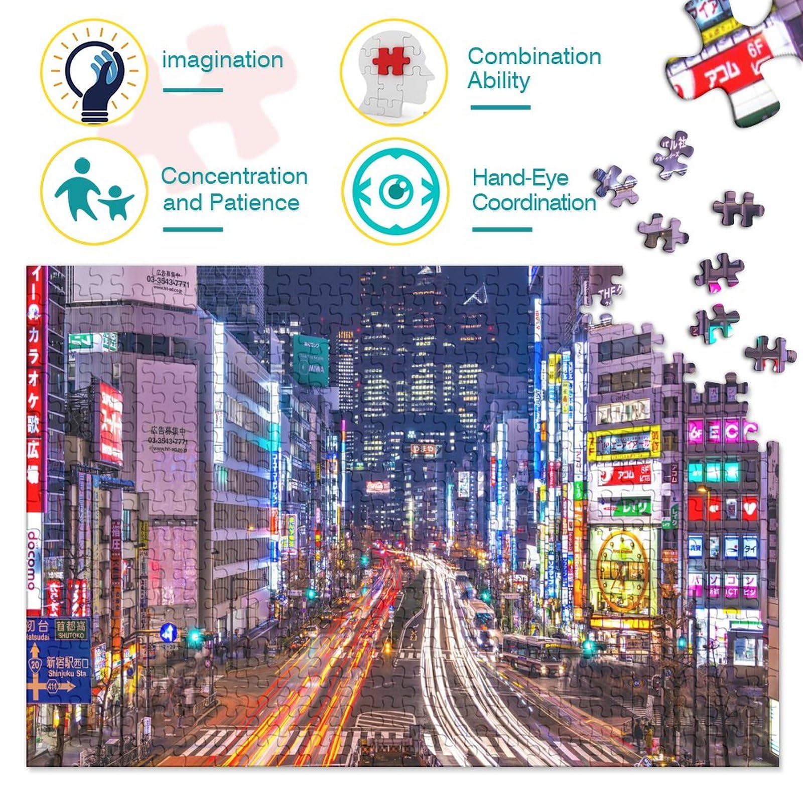 Puzzle Imposible De 1000 Piezas: Arte Japonés De 70x50 Cm | Juego Educativo Para Adultos Y Niños +12 Años