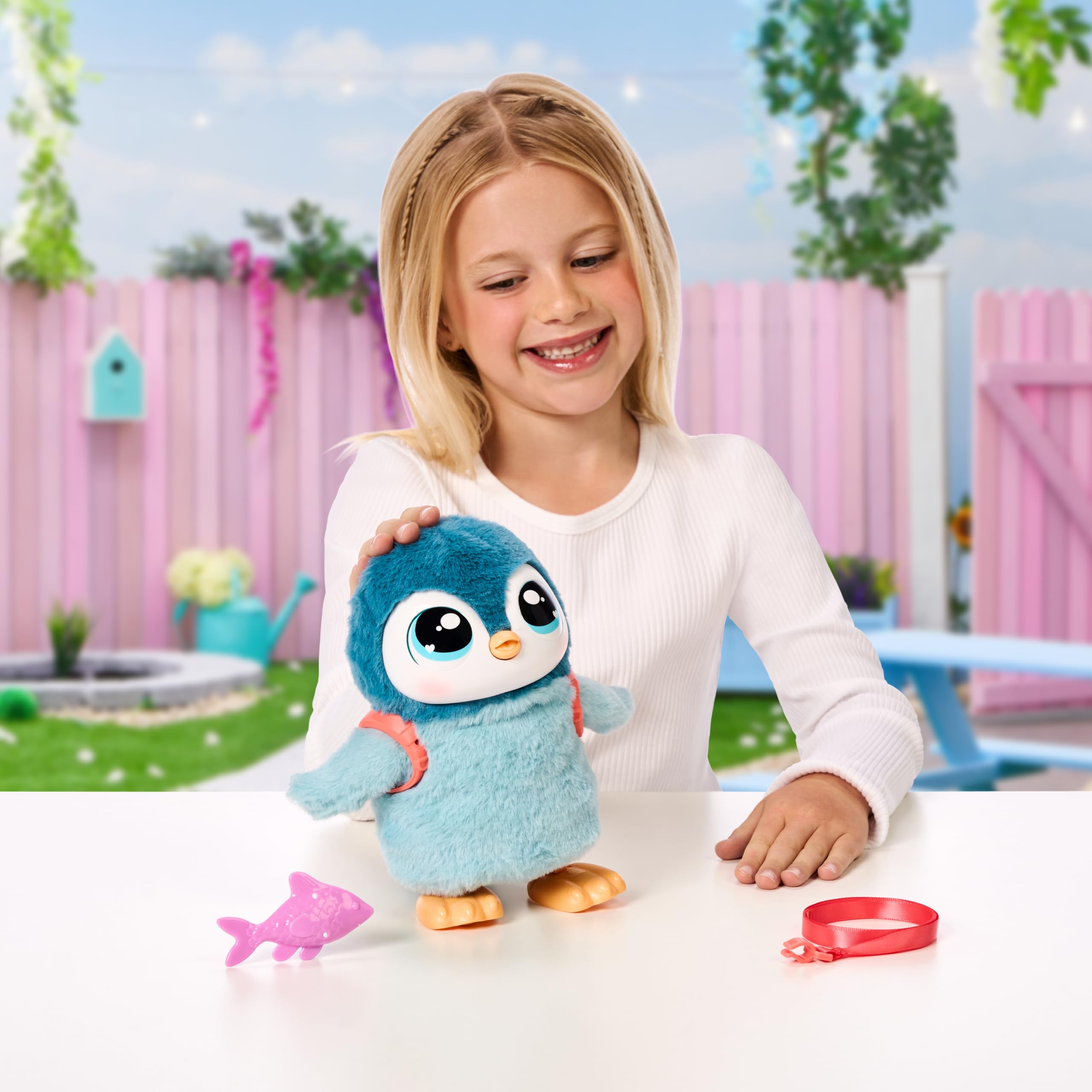 Little Live Pets My Walking Penguin Waddles | Kuscheliger interaktiver Pinguin, der läuft, Tanzt und mit den Flügeln flattert. Über 25 Geräusche & Reaktionen. Batterien enthalten. Ab 5 Jahren.