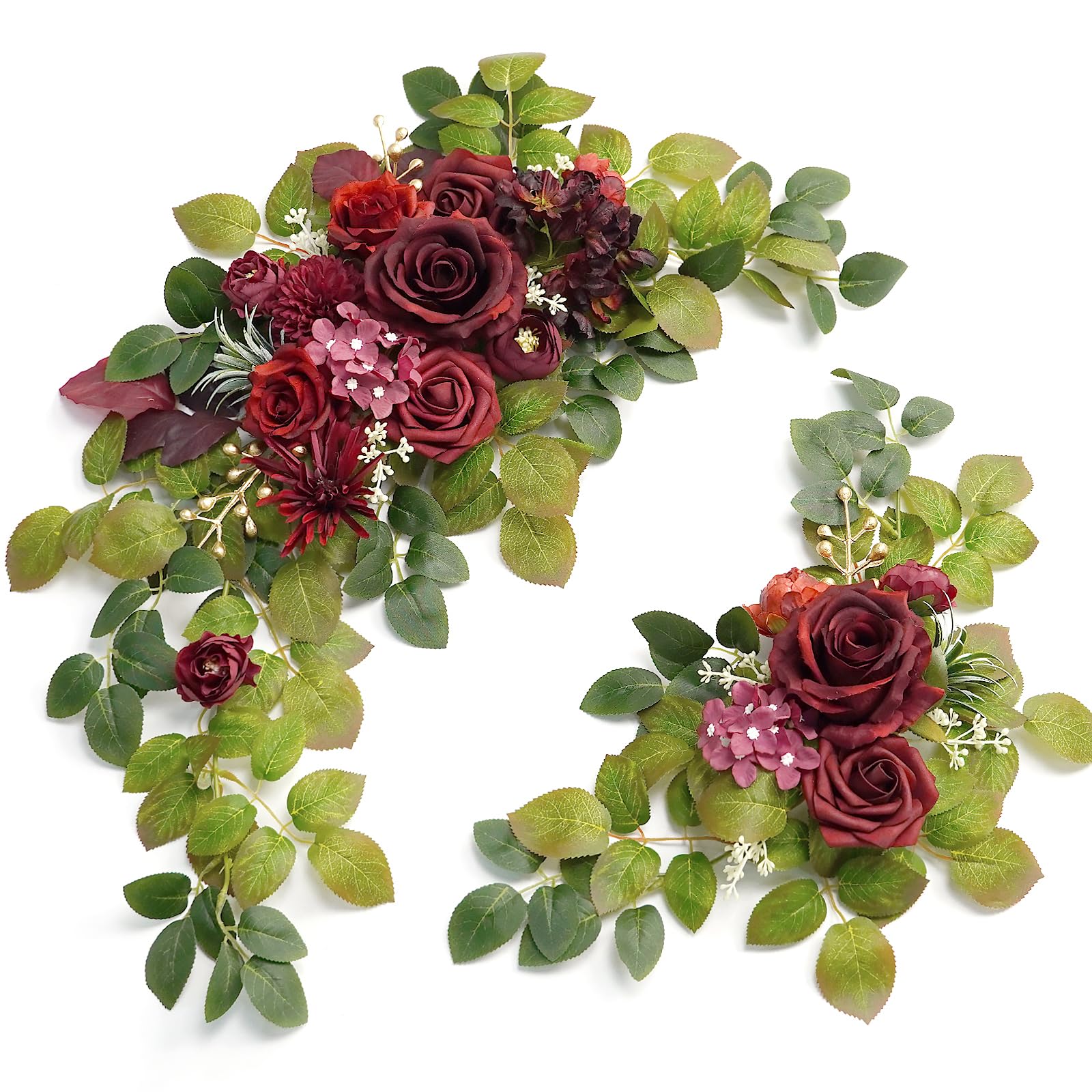 Lot De 2 Pots De Fleurs Artificiels En Bois - Décoration Mariage Rustique Ou Bureau - 11