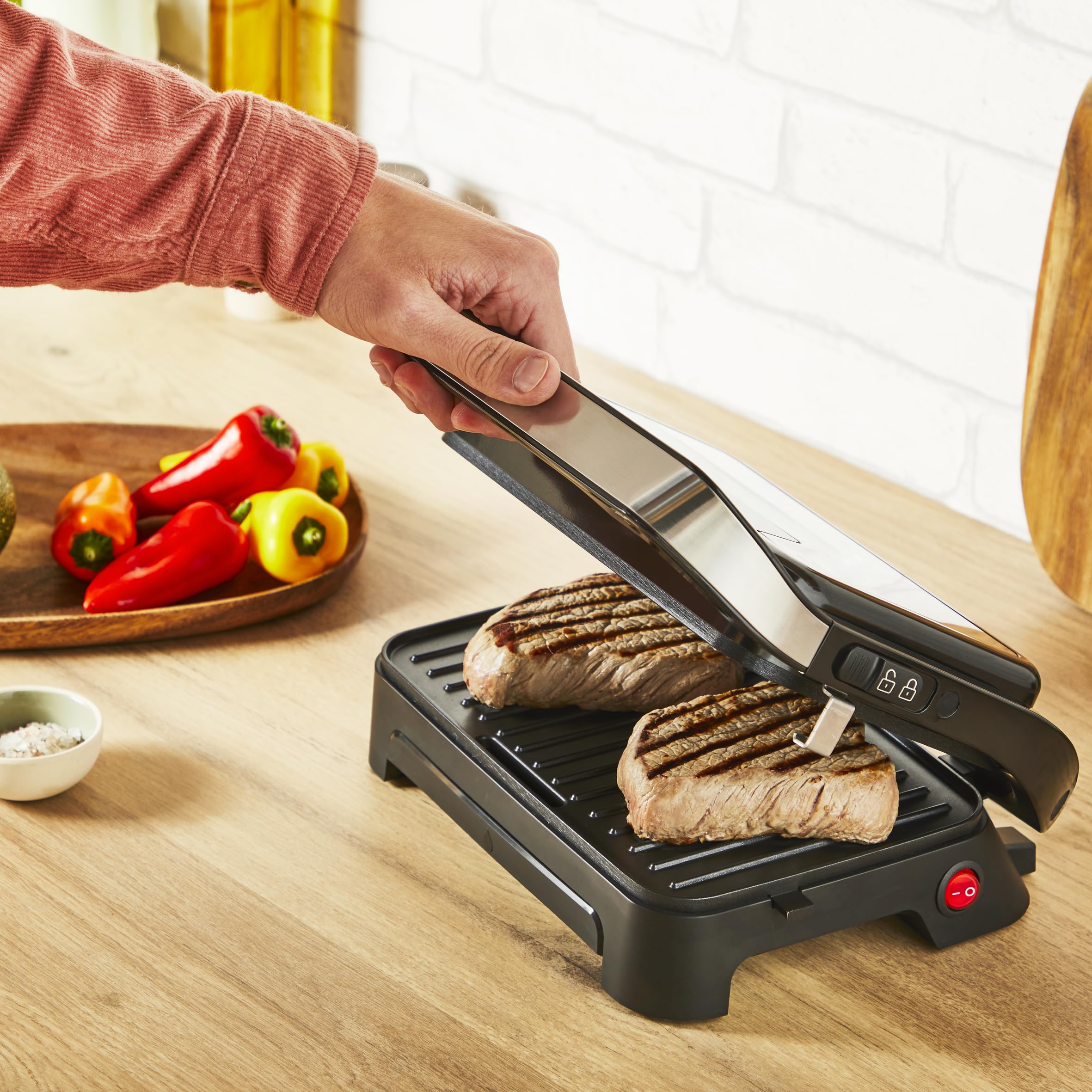 Piastra Grill Elettrica Tefal GC270D10 Nero 1000 W