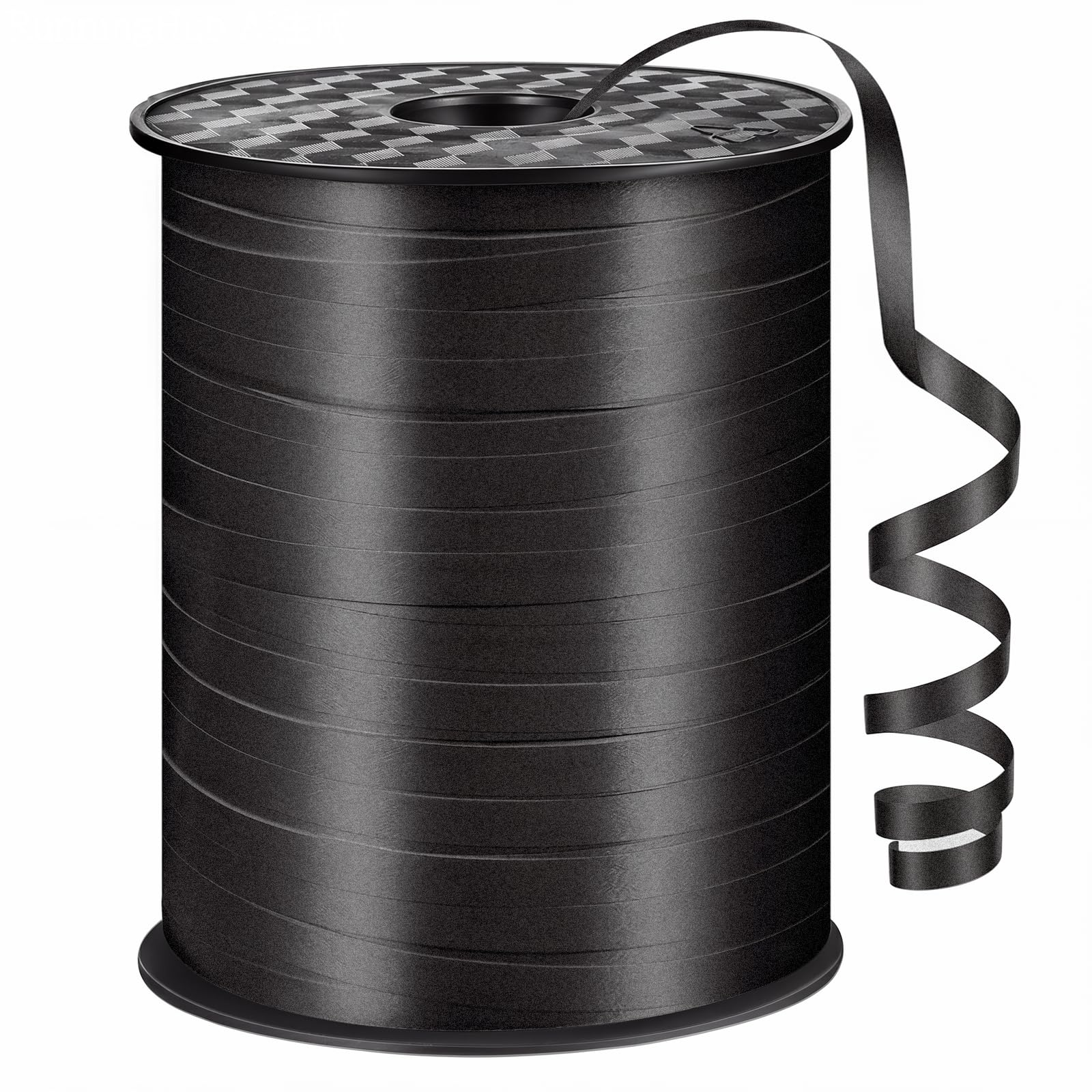 woric 600 Yards Black Curling Ribbon, 1/5in Ballon Ribbon Balloon String Ribbons for Birthday Party Decorations Gift Wrapping
