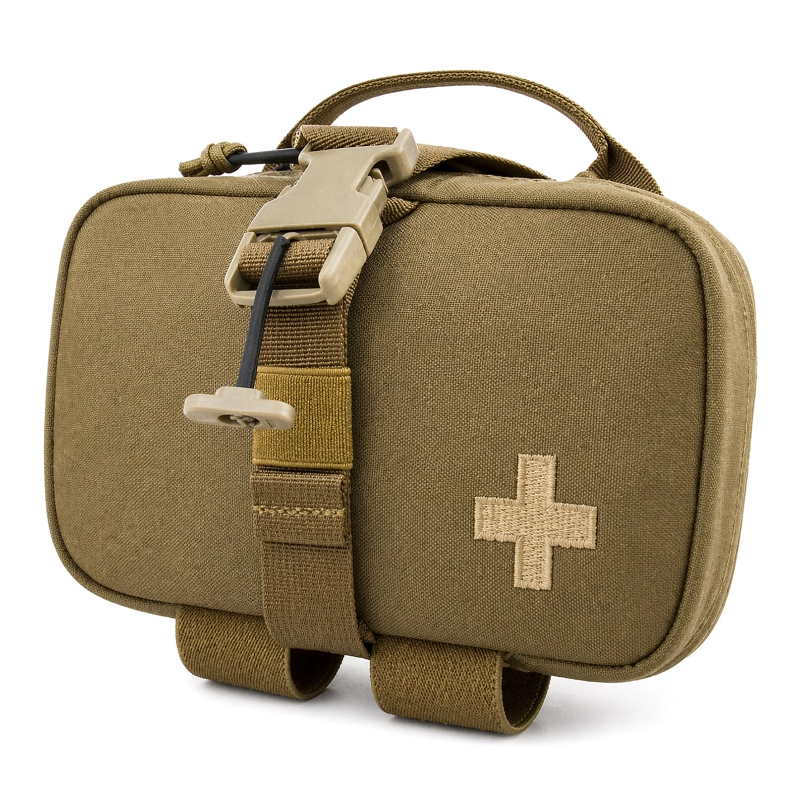Bolsa Médica Táctica, Bolsa MOLLE IFAK con Hebilla Liberación Rápida, Bolsa Compacta Primeros Auxilios for Senderismo, Camping, Caza Y Supervivencia Al Aire Libre