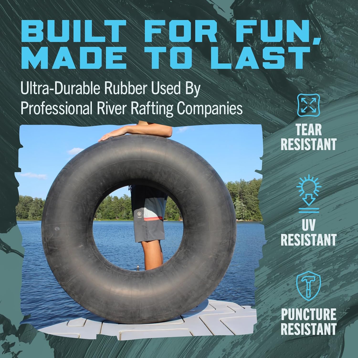 Flexible Flyer Heavy-Duty Snow Inner Tube & Inflatable Water Float