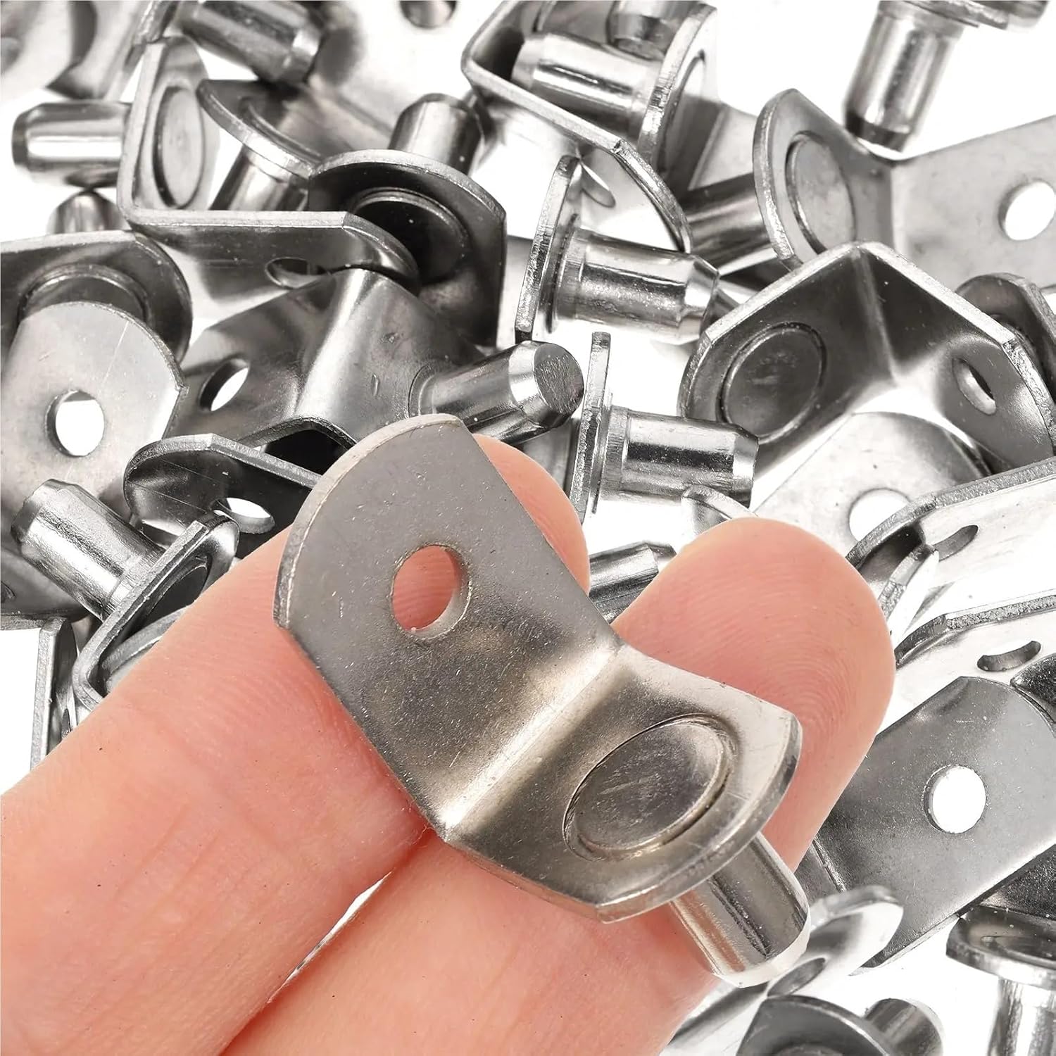 Shelf Pins 80 Pcs Shelf Clips Metal Pegs Cold Rolled Steel Bookshelf Supports Cabinet Shelves