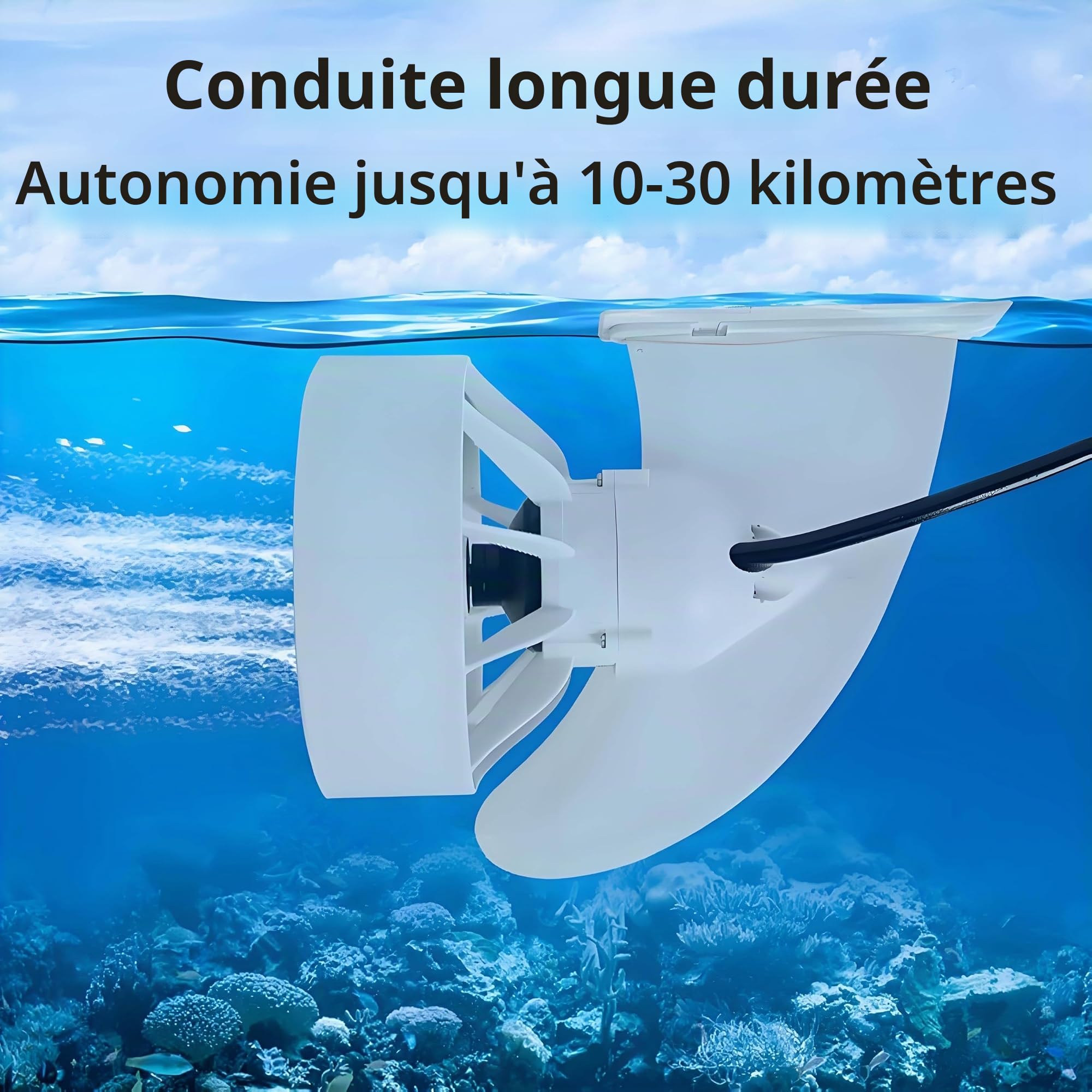Aileron de paddle électrique pour SUP. Moteur motorisé 350 W, 24 V, 5 vitesses avant, aileron Boost pour kayak, bateau de pêche, paddle board
