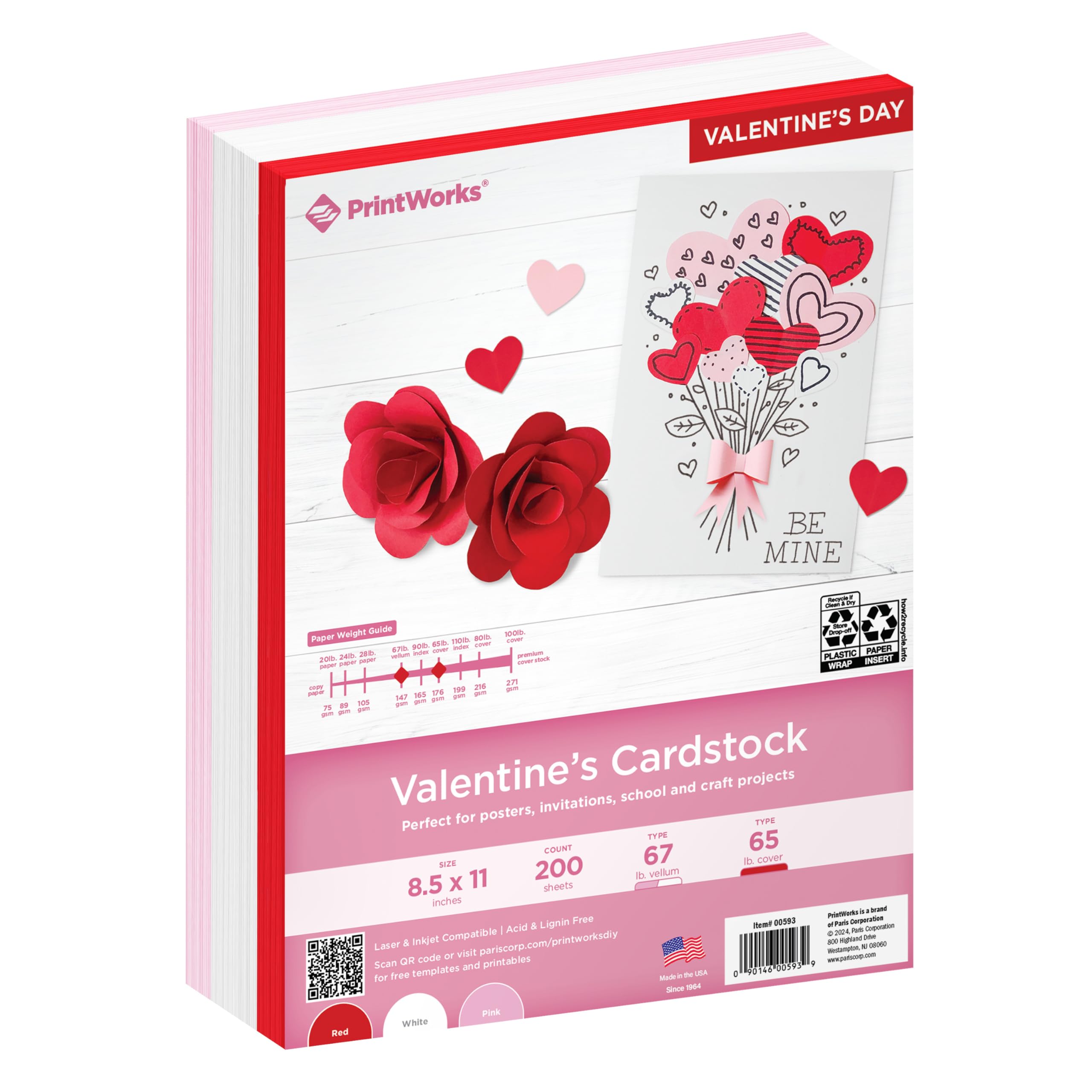 *p(R)ojectR® VALENTINE COLLECTION Amazon.com : PrintWorks Valentine Cardstock 8.5