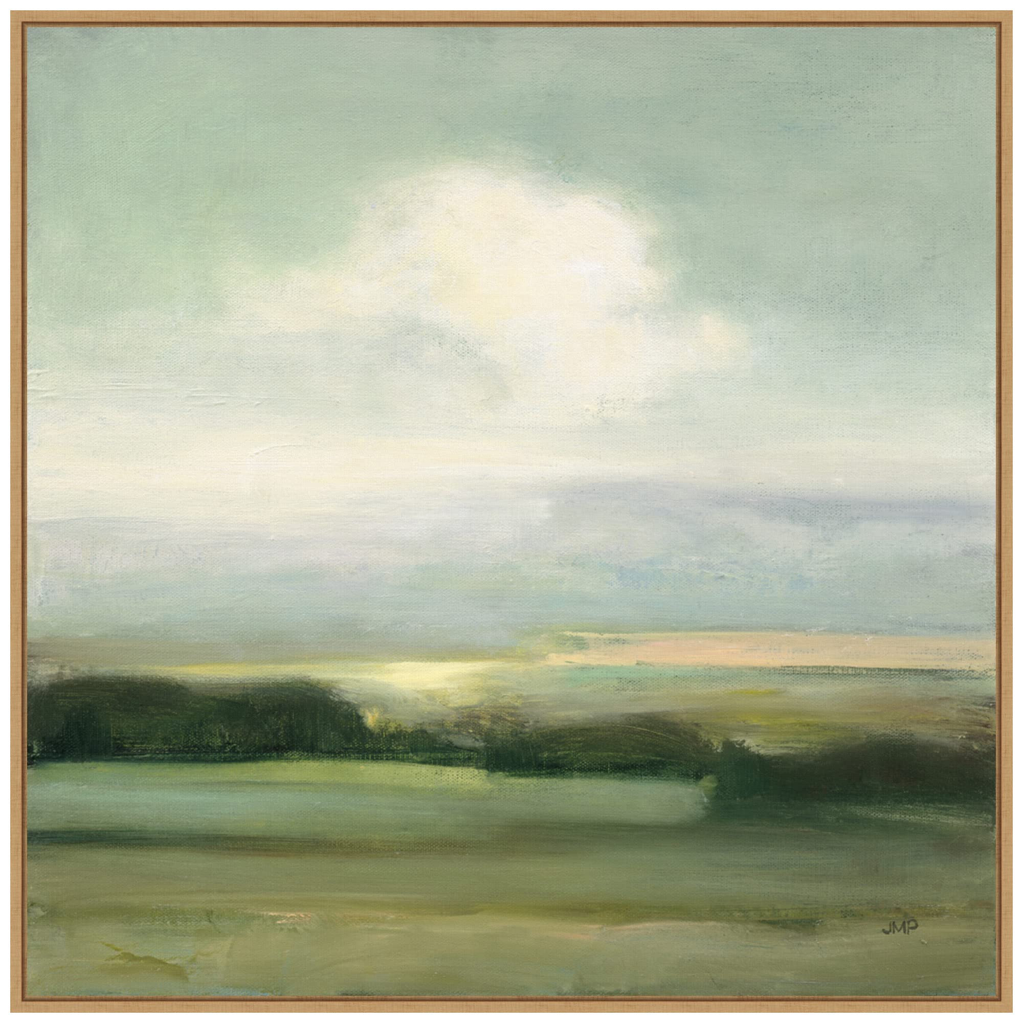 Amanti Art Framed Canvas Wall Art 30x30 View from the Top by Julia Purinton, Framed Wall Art Canvas, Abstract Artwork, Modern Decor, Large Poster Painting for Living Room, Bedroom, Bathroom, Kitchen,