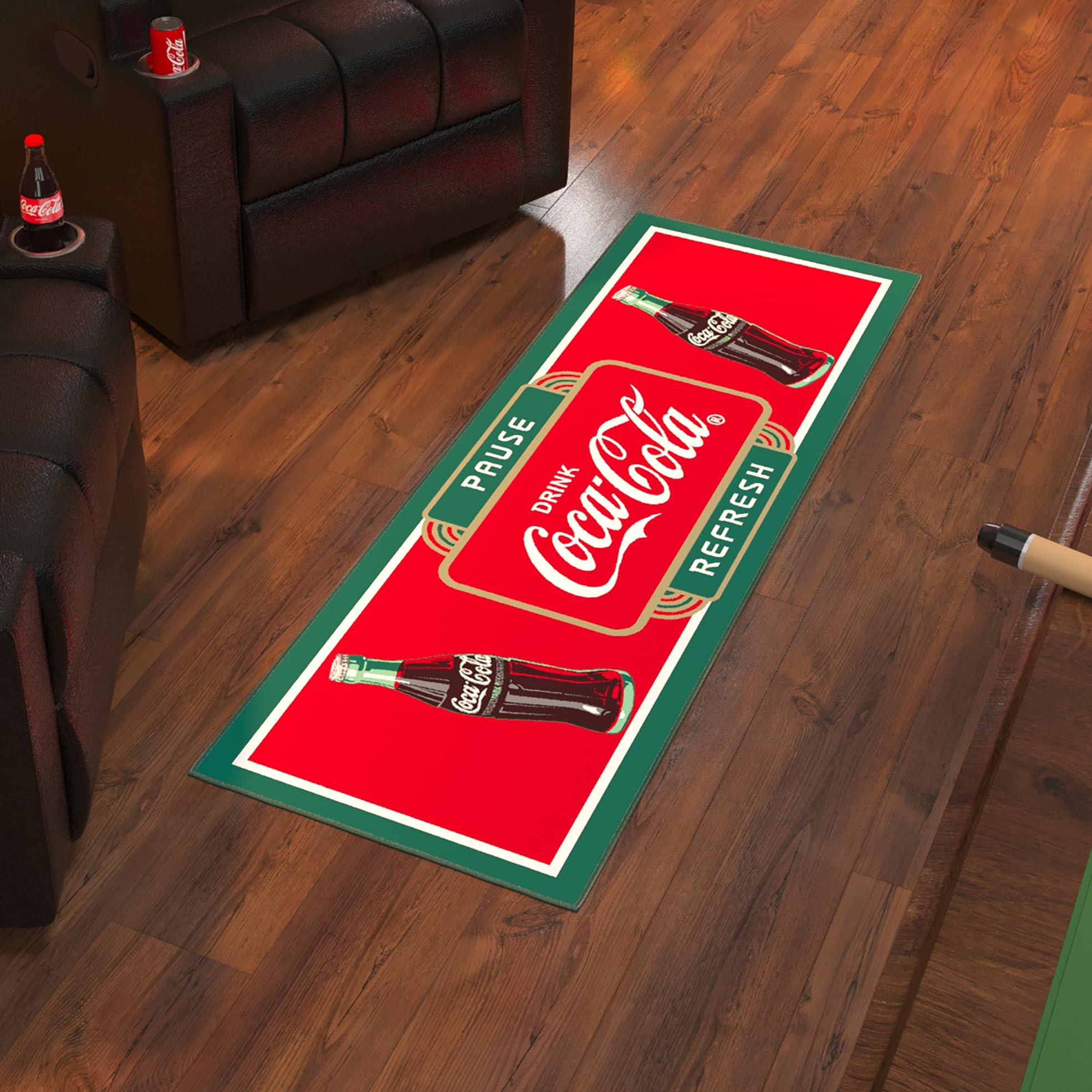 コカコーラ　ラグ　コットン100% 非売品　made in USA コカコーラ ラグ コットン100% 非売品 made in USA m-22cc0014-3.jpg