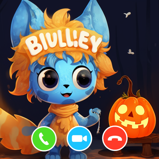 Halloween Blue Scary Fake Video Call - Scary Blue Halloween Audio Call with Live Chat Scary