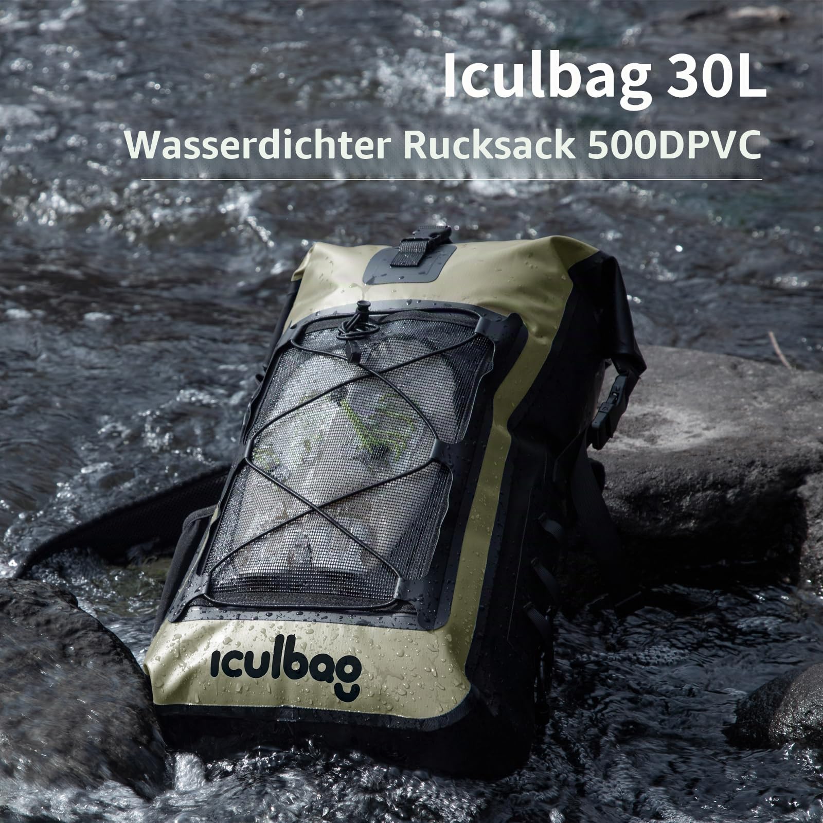 30L/40L Wasserdichter Rucksack BootszubehöR Dry Ferm Bag Wasserfester Rucksack Strandrucksack wasserdichte Tasche Strand ZubehöR