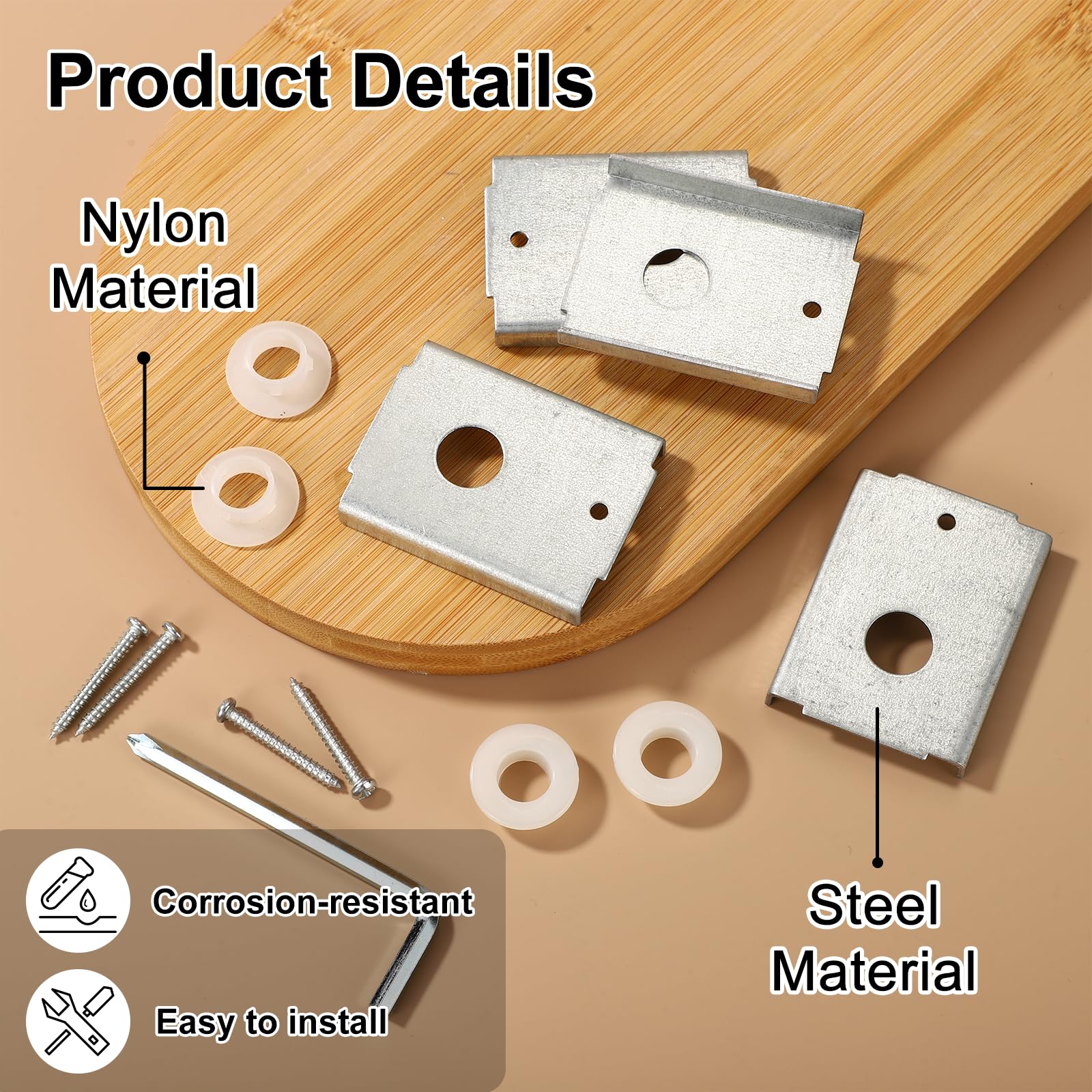 4pcs N7192 Bi-fold Door Repair Bracket - Image 4