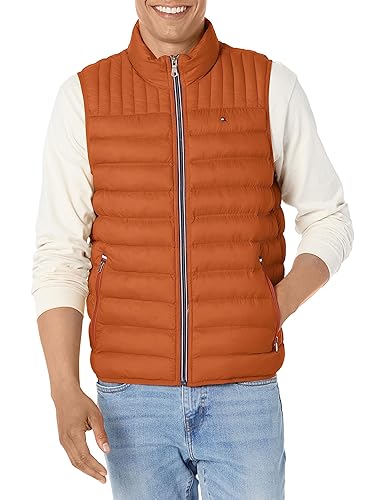 Tommy Hilfiger mens Lightweight Packable Puffer Vest Jacket (Standard and Big & Tall)