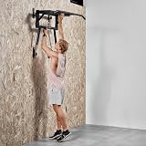 ERIC FLAG Sbarra Trazioni a Muro 2 in 1 Trazioni & Dips | Acciaio Rinforzato, Carico Max 250 kg | Montaggio su Parete Cemento/Mattoni, Kit Fissaggio Incluso | Stazione Trazioni Dips Multi-Grip - 3