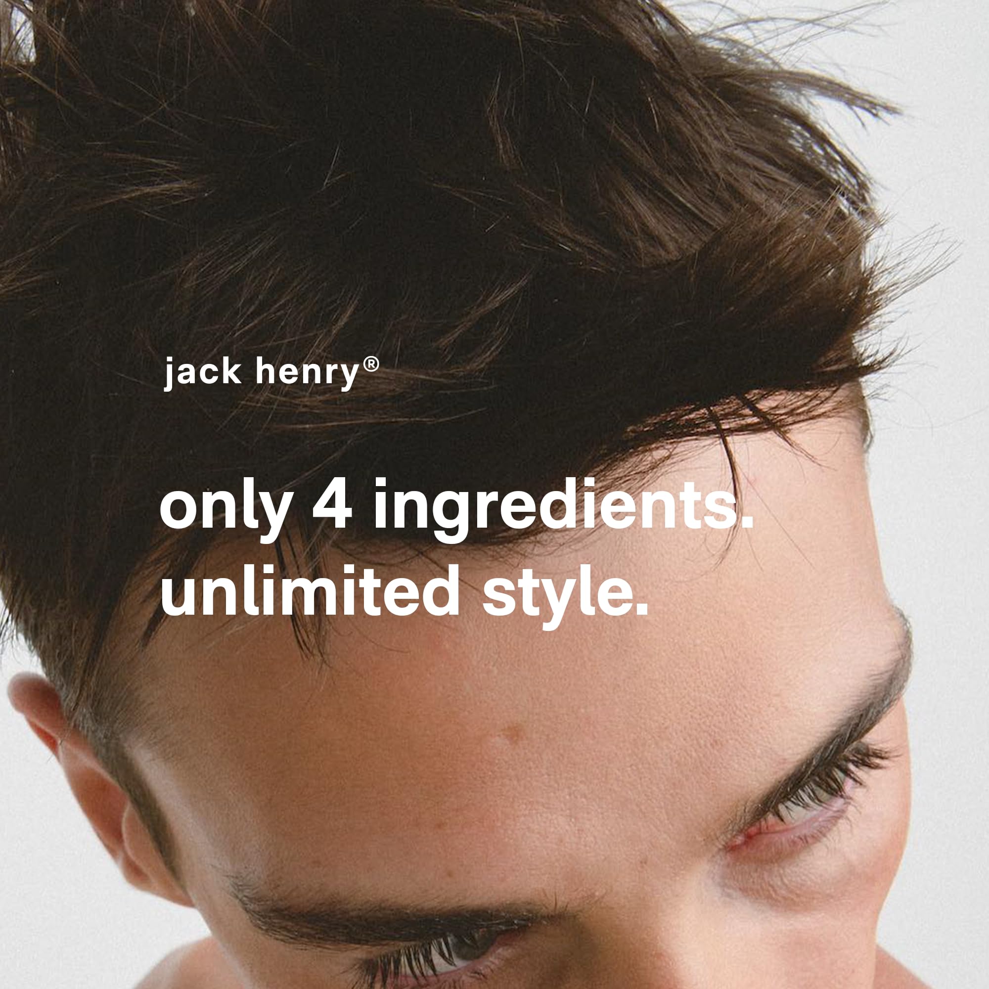 Jack Henry Hair Clay for Men, Flexible Matte Finish, All-Day Hold, 1.6 oz
