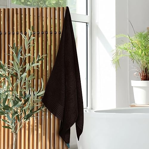 Vista 425 de GLAMBURG Juego de 6 toallas de 100% algodón ultra suave, contiene 2 toallas de baño de 28 x 55 pulgadas, 2 toallas de mano de 16 x 24 pulgadas y 2