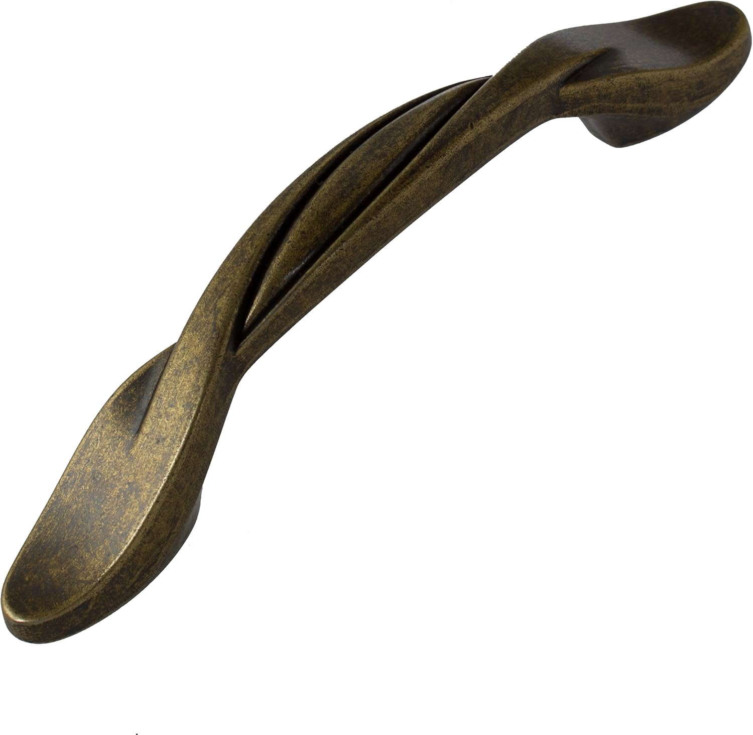 GlideRite Hardware 87340-AB-25 3 inch CC Twist Cabinet Pulls 25 Pack, Antique Brass Finish