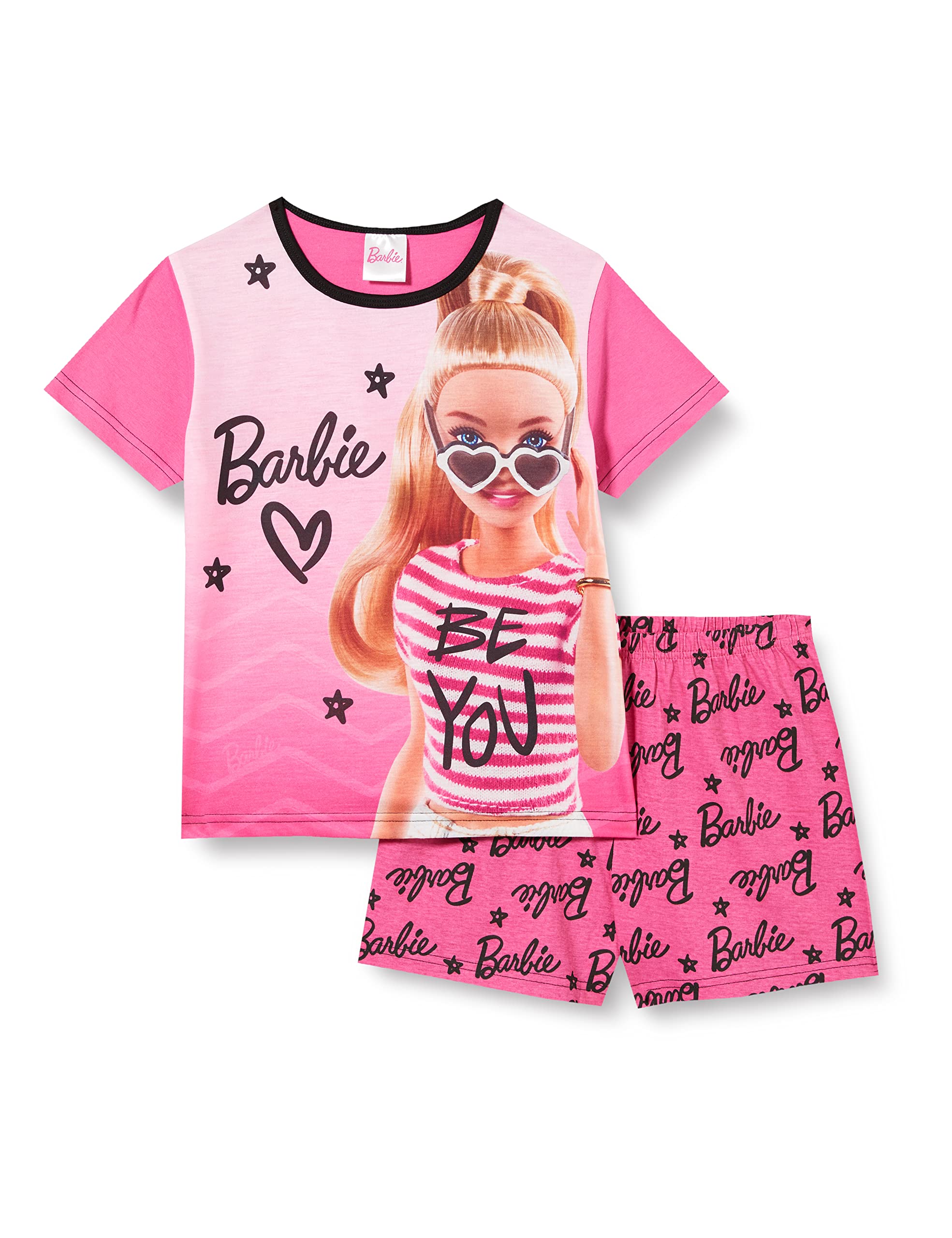 Barbie Girls Pyjamas Short Pj Set Doll Pyjamas For Girls