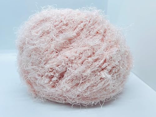 Polar Soft Shell Pink Ice Yarns - Hilo novedoso de nailon para pestañas largas y cortas, 1.76 oz (1.76 onzas) 180.4 ft (60 yardas)
