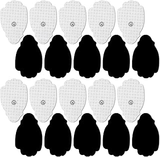 Tens Electrodes Pads 40pcs Self Adhesive Reusable Electrodes Pads With Standard 3.5mm Snap-On Connector, Tens Unit Pads Replacements for Tens Machine Massager, 3 x 2 IN