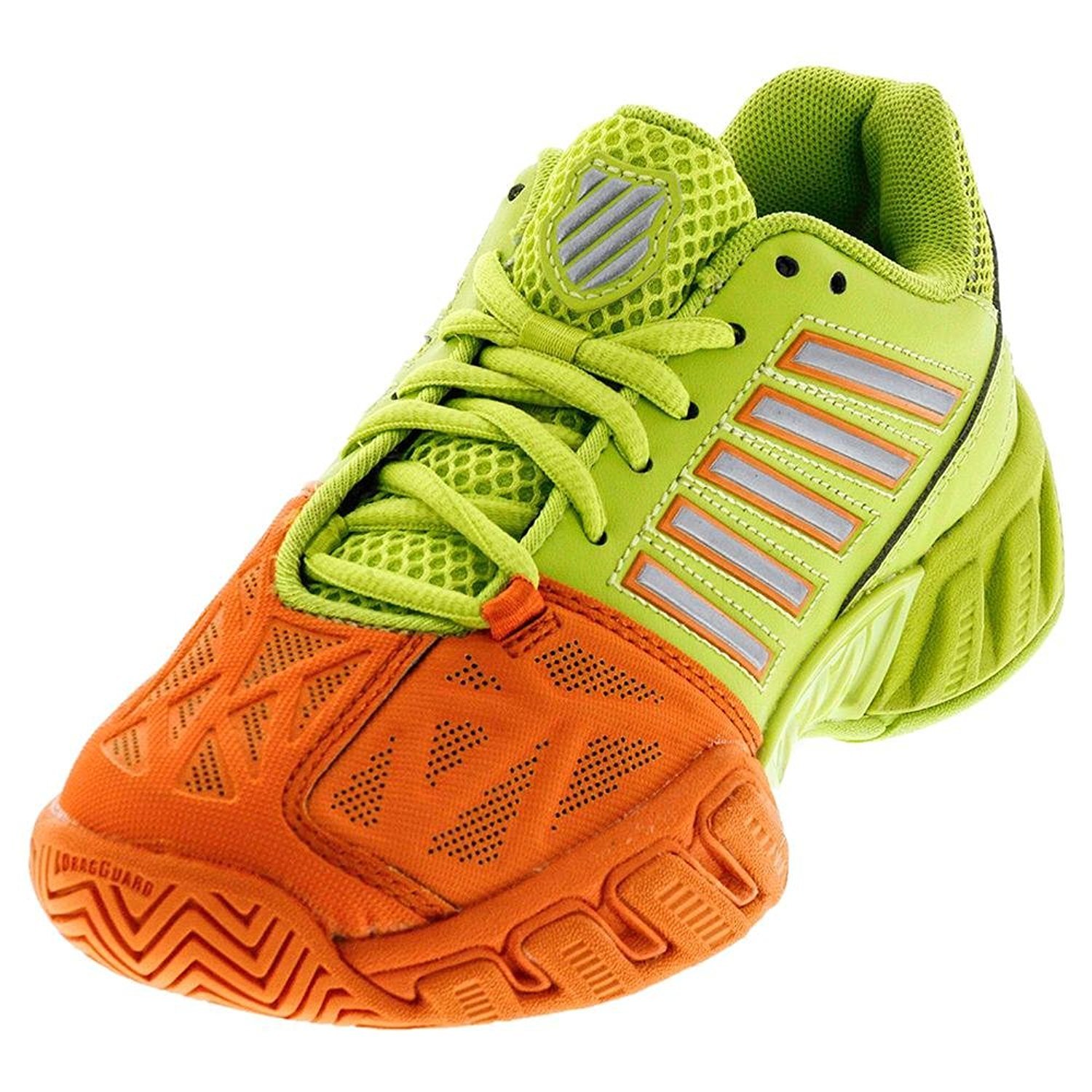 K-Swiss Big Shot Light 3 Junior Boys Trainers Lace Up 1.5 US Lime/Orange