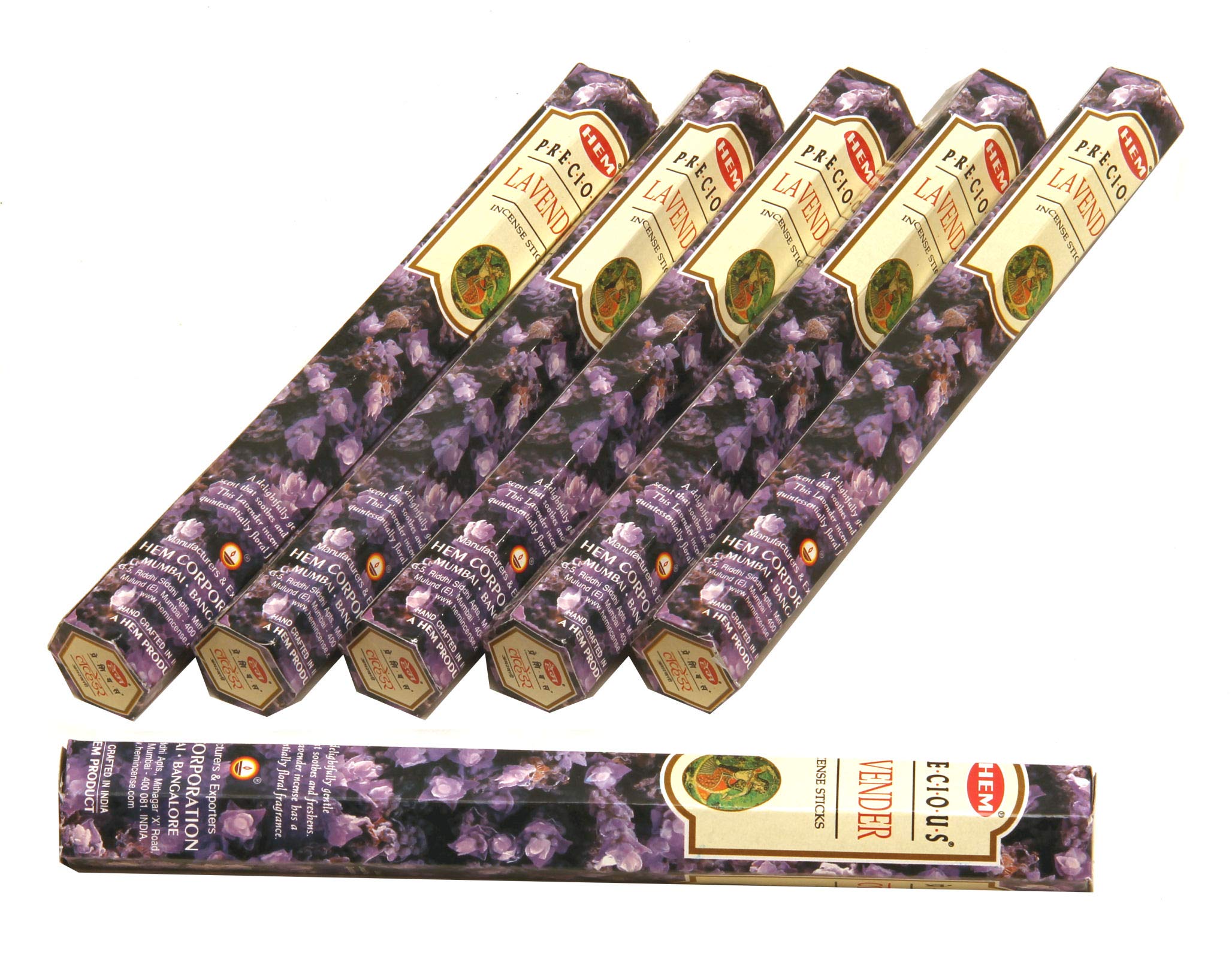 HEMPrecious Lavender 6-Box 20 Gram Incense Stick
