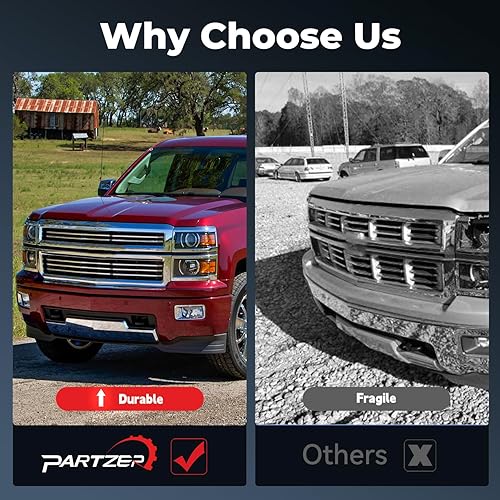 Miniatura 5 de Deflector de aire para parachoques delantero, cenefa inferior compatible con Chevy Silverado 1500 2014 2015, reemplaza GM1092242 23423409