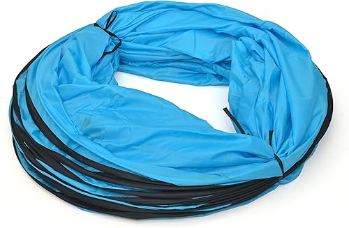 Miniatura 2 de Túnel de entrenamiento de agilidad y obediencia para perros de 16 pies con bolsa de transporte y estacas por Trademark Innovations (azul)
