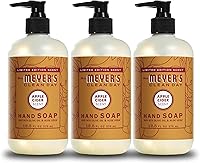 Vista 1 de MRS. MEYER'S CLEAN DAY Jabón para manos, Sidra de Manzana, Hecho con aceites esenciales, 12.5 oz - Paquete de 3