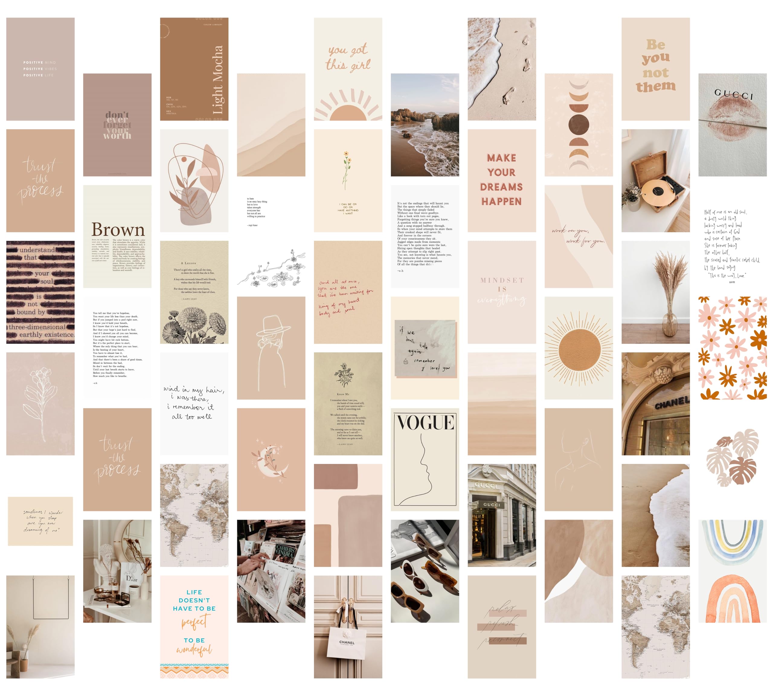 Aesthetic Wall Collage Kit - 54 Prints FREE SHIPPING -2
