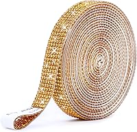 Vista 13 de Tiras autoadhesivas de diamantes de imitación, cinta de diamantes de imitación de 0.079 pulgadas con diamantes de imitación brillantes para teléfono