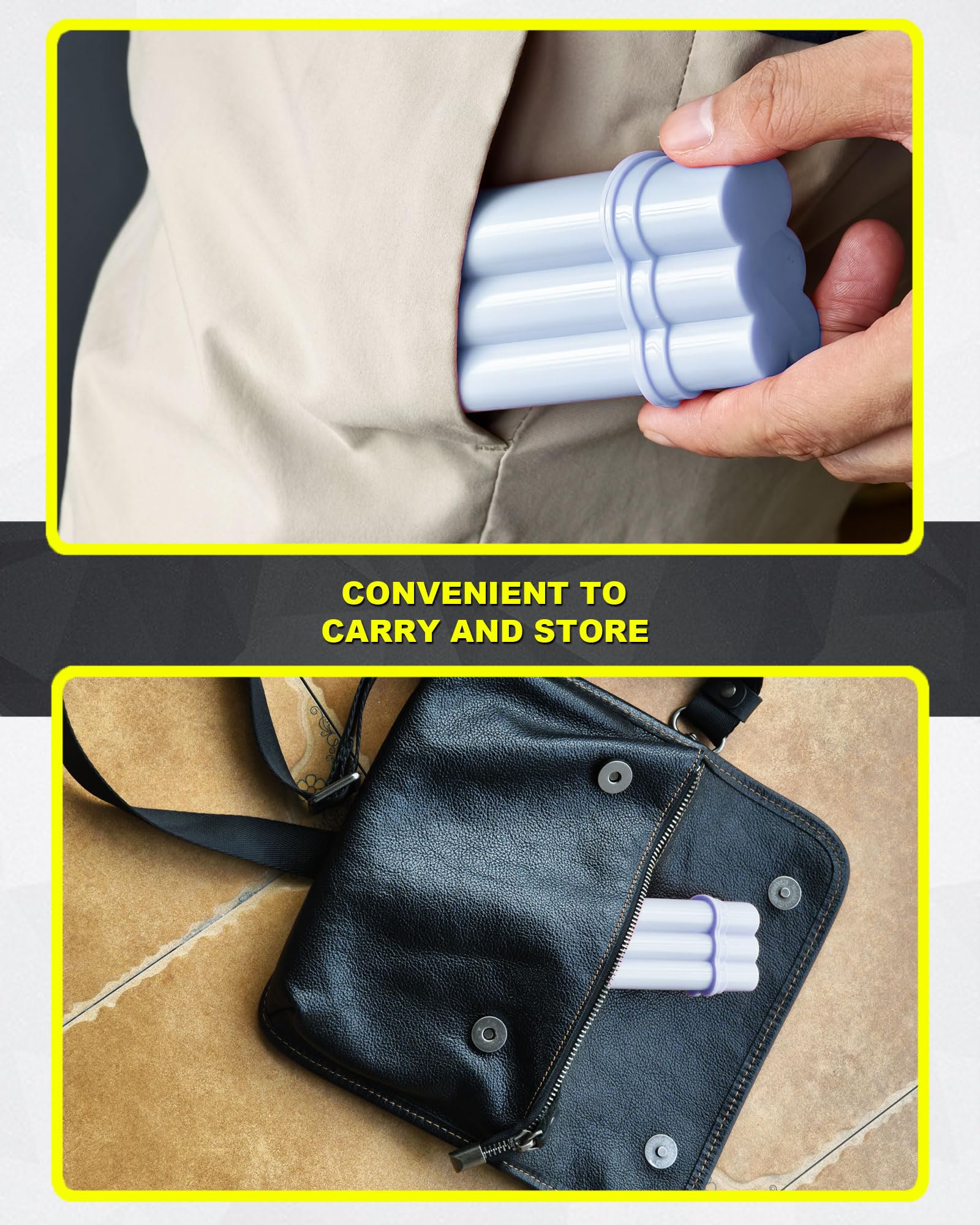 4-Hole King Size Pre-roll Cone Holder Case, Cigarette Case for Regular Size Cigarettes & King Size, Small Container Lighter Box, Smoking Accessories for 1-1/4 Size Pre Rolled Rolling Paper: 3 PACK BLUE 4-6 Capacity