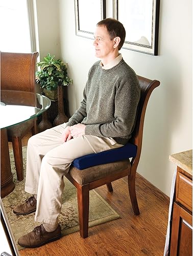 Miniatura 4 de Carex Cojín de espuma viscoelástica para asiento de coxis, cojín para aliviar el dolor de coxis, almohada de ciática para sentarse y aliviar el dolor