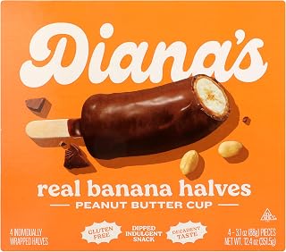 Dianas Bananas Peanut Butter Cup Banana Halves