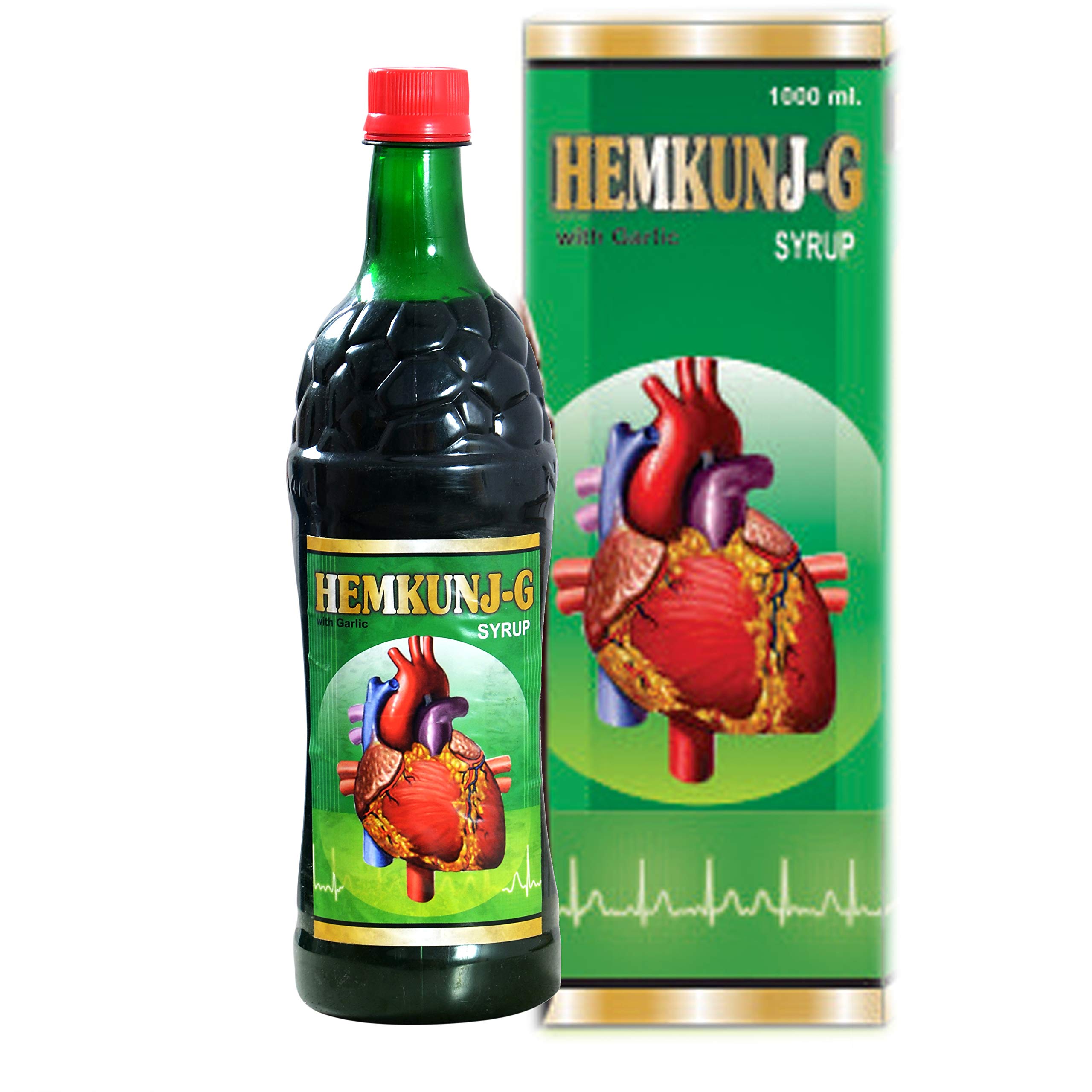 Hemkunj-G Cholestrol Control With Garlic Syrup - (1000ml)