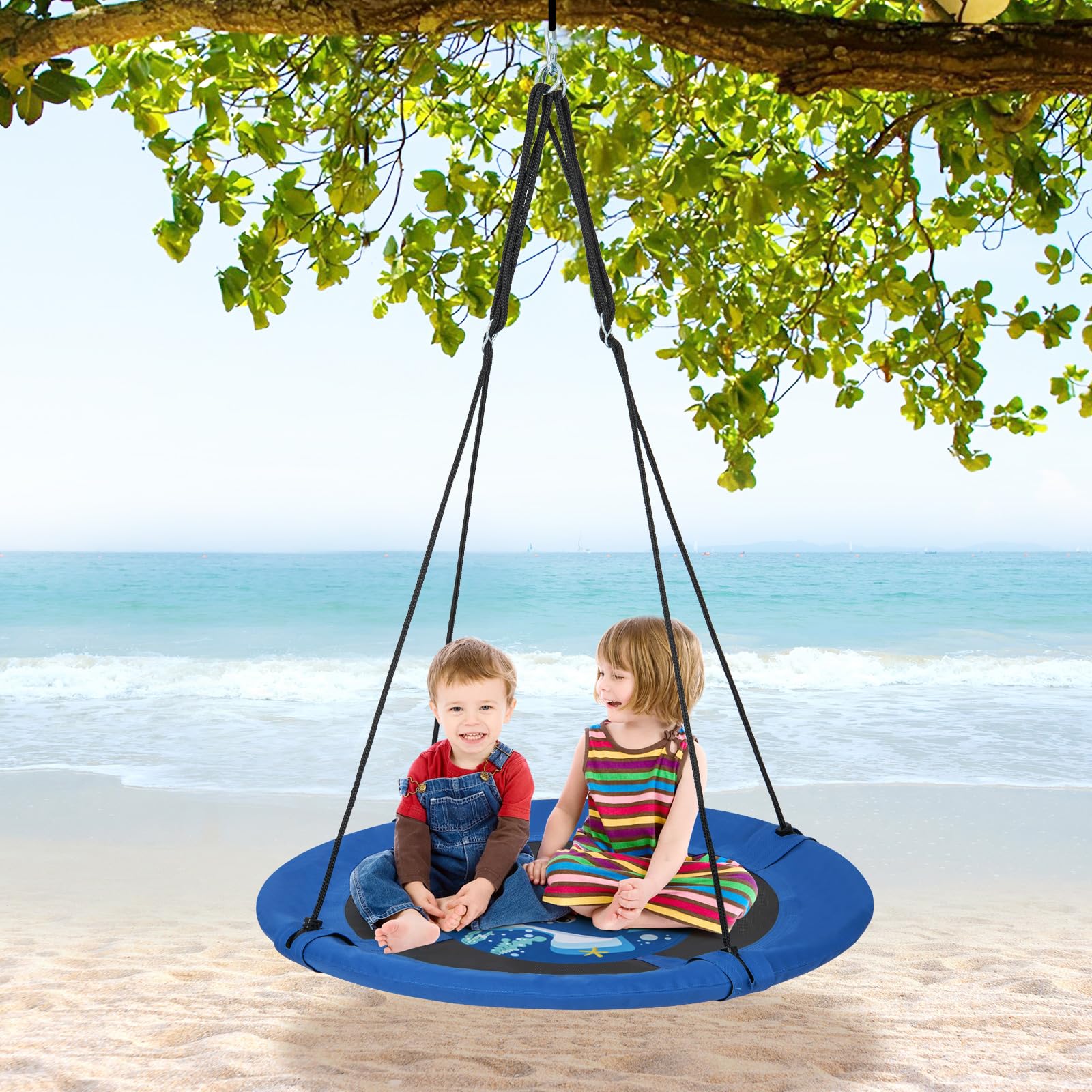 LDAILY Moccha Flying Saucer Tree Swing - Giant 40