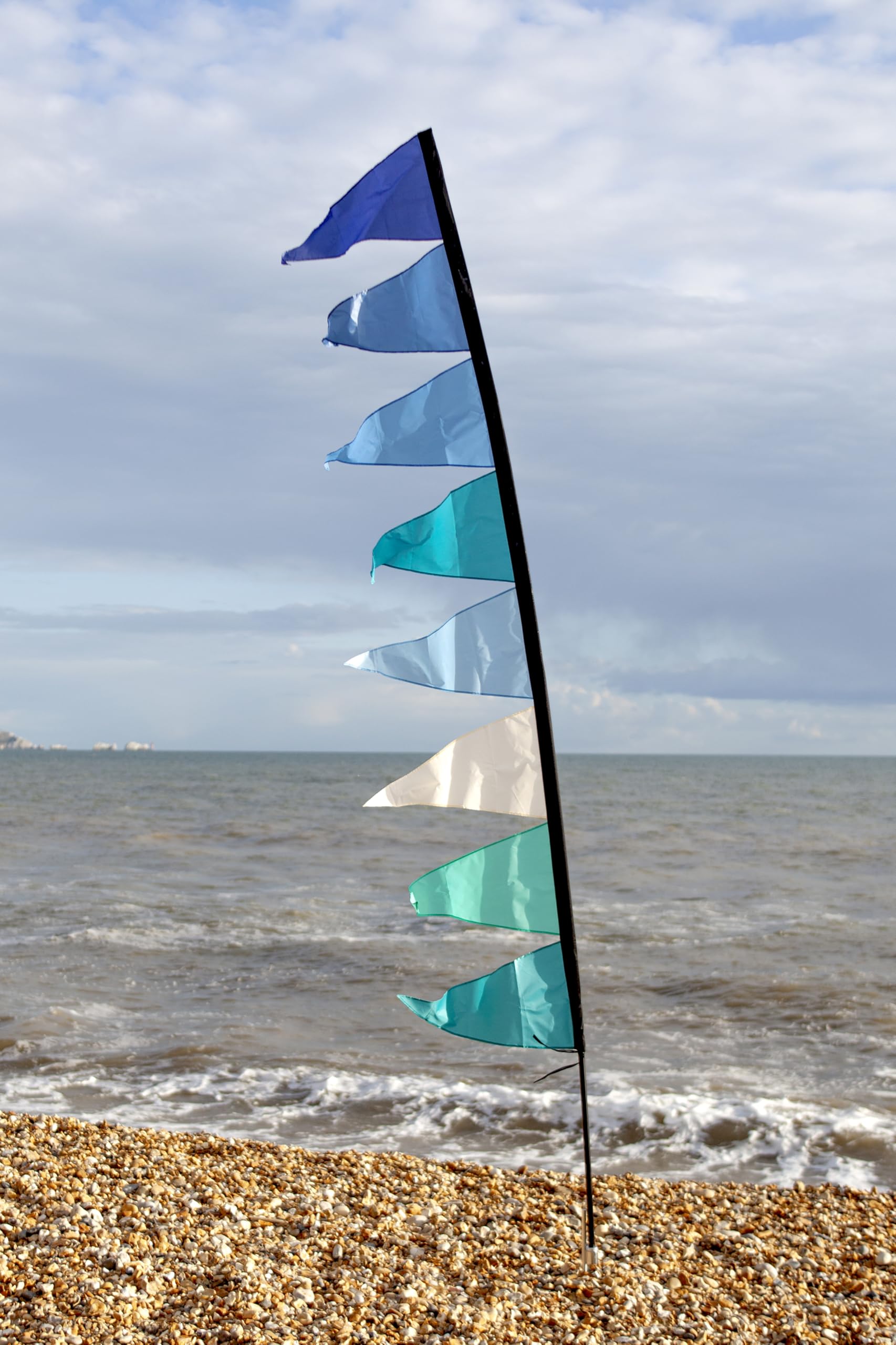 Festivology Festival Flag - Ocean Vibes Flag (Choice of Poles Available) (Blue Festival Pole)