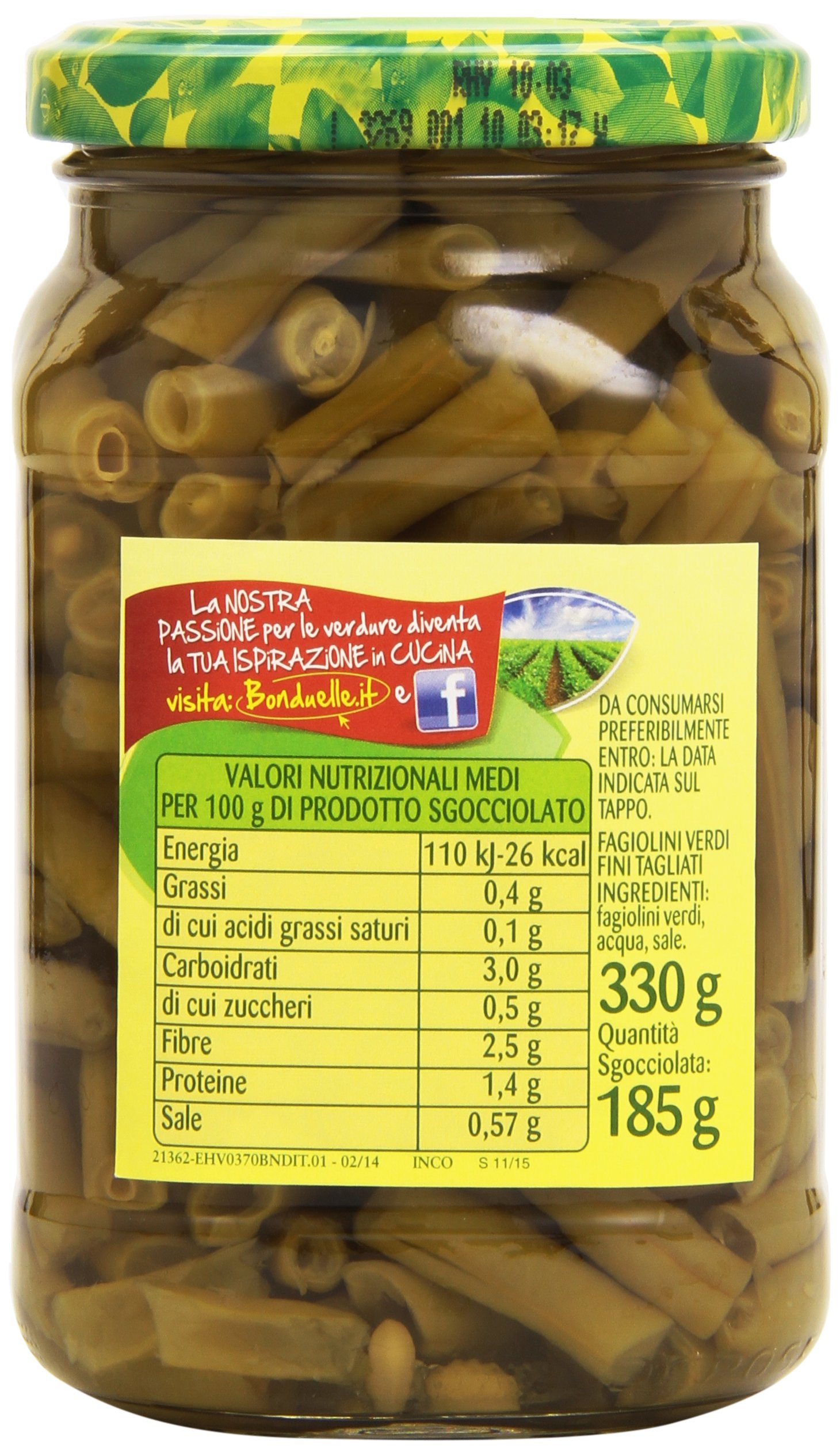 Bonduelle Frijoles Verdes Italianos 6x330g Listos para Comer