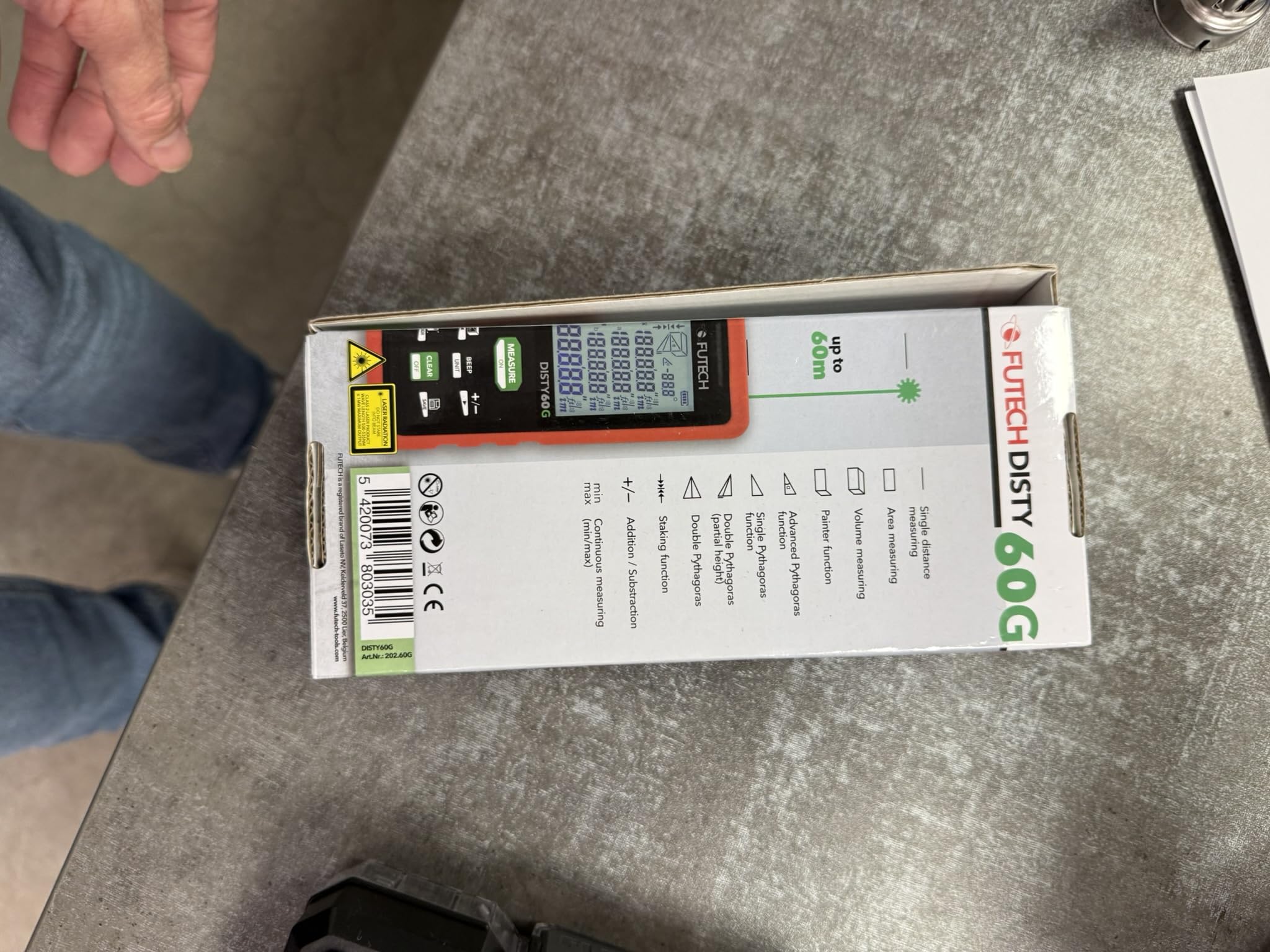 FUTECH Dalmierz laserowy Disty 60 zielony