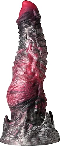 Miniatura 10 de CREATURE COCKS Hades - Consolador de silicona para hombres, mujeres y parejas. Consolador de criatura de fantasía, base de ventosa fuerte. Texturas