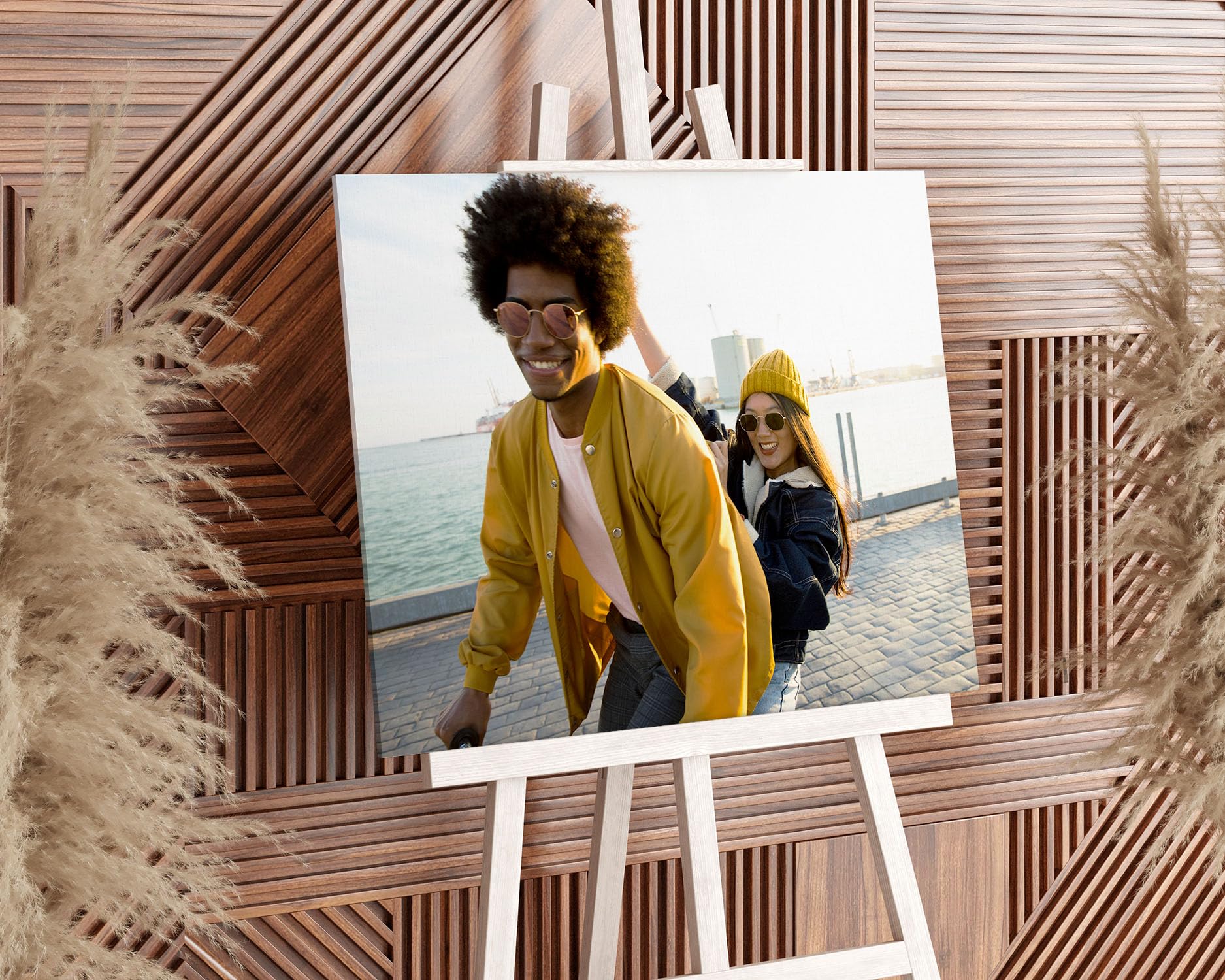 Cuadro Personalizado con tu Foto - 20 Tamaños Disponibles - 90x60 cm - Foto Lienzo sobre Bastidor de Madera
