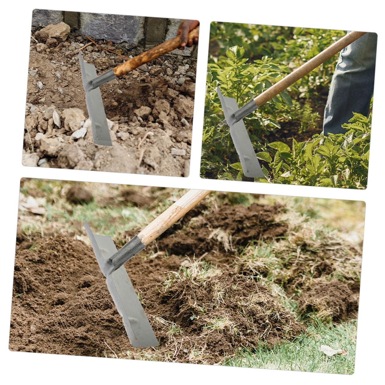 Gadpiparty 2 pezzi Raschietto in Metallo per Sterco di Pollame Pala Manuale Pratica per Pulizia Letame con Ampia Bocca Strumento Multifunzionale per Fattoria e Giardino