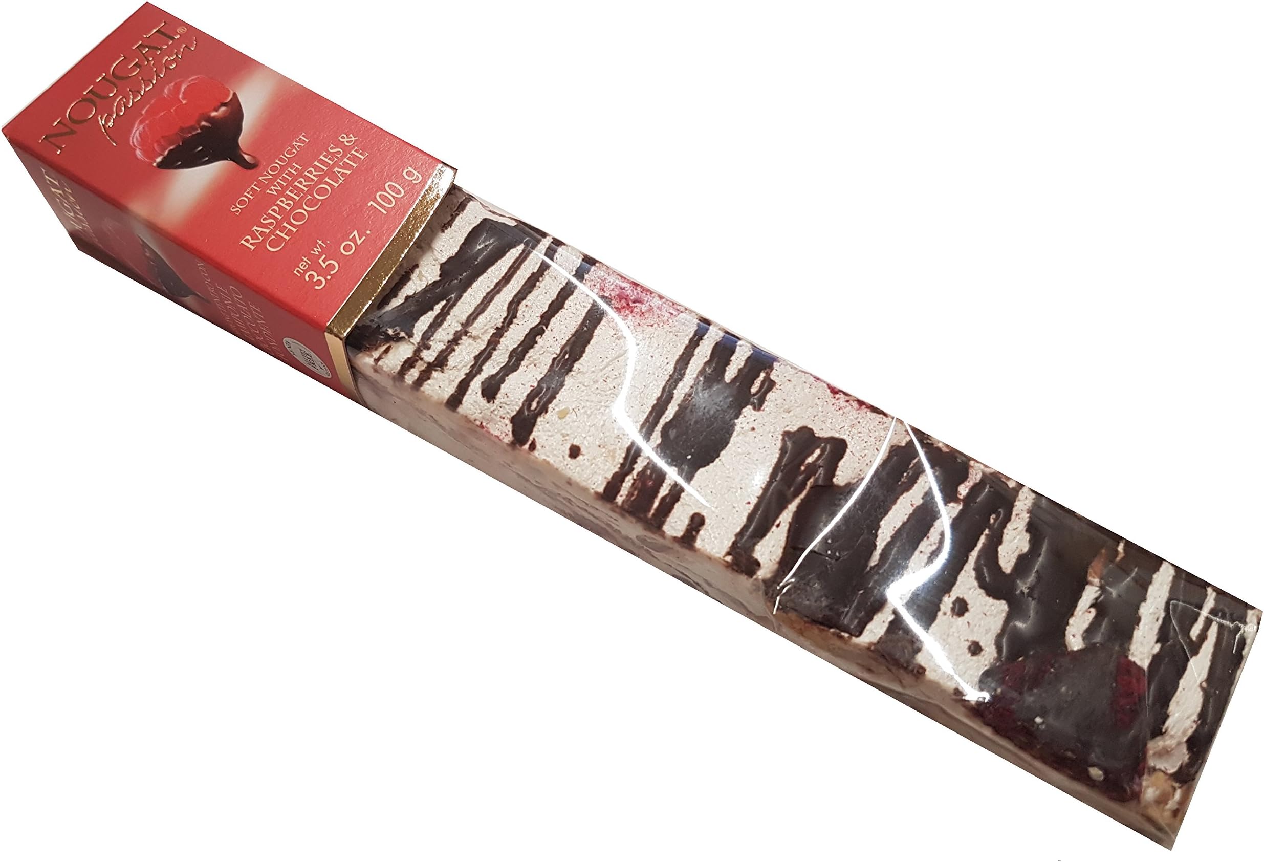 Raspberries & Chocolate - Desserts Soft Nougat Passion Italian Sweets Quaranta 100g (Pack of 1)
