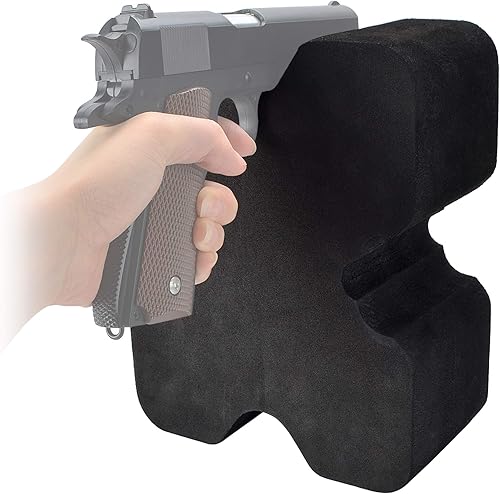 Miniatura 4 de Pridefend Paquete de 2 apoyos de disparo, bancos de disparo, soporte portátil para rifles, pistola y escopeta, accesorios para pistola