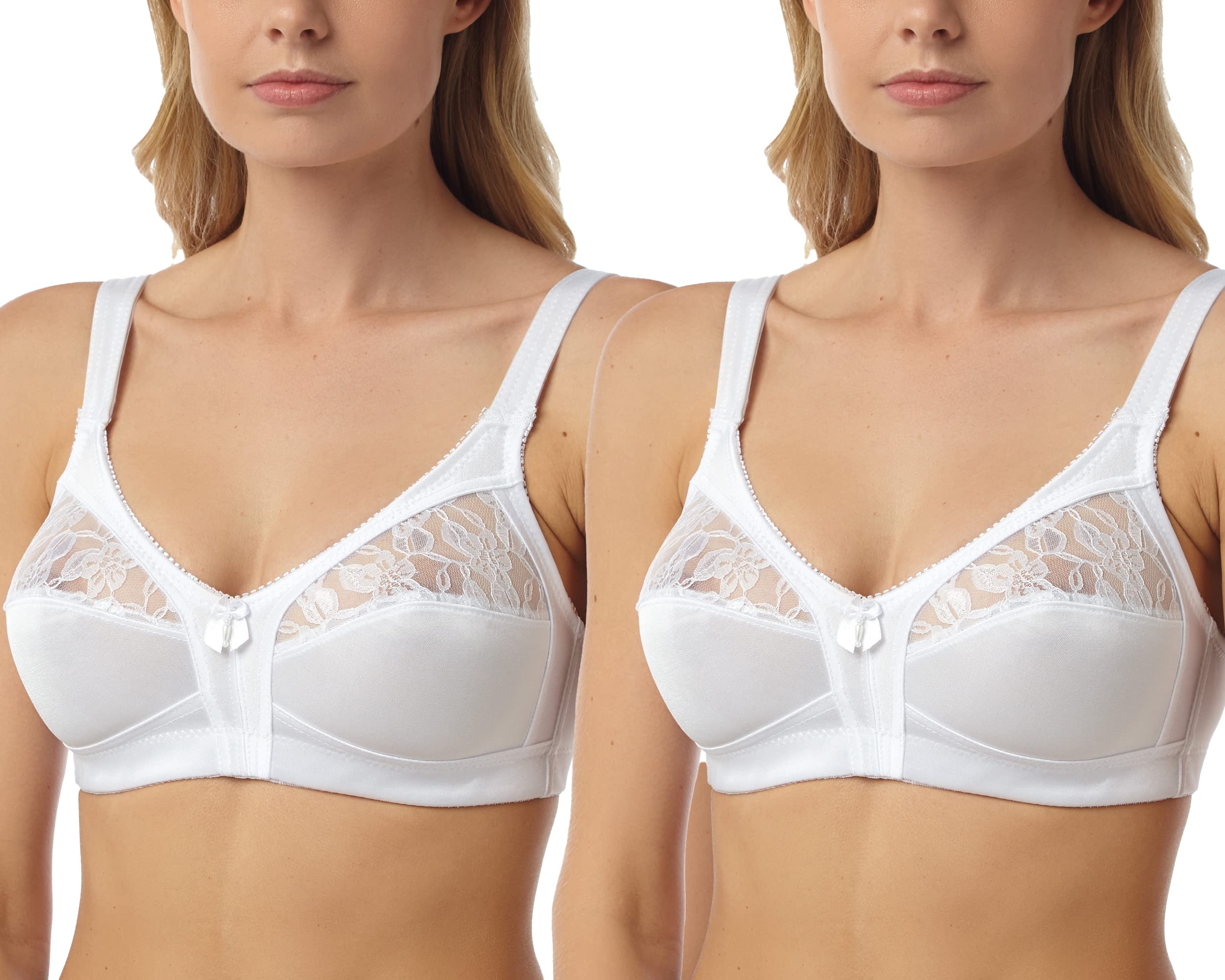 Undercover 2 x Non Wired Bra BR404 White 48E