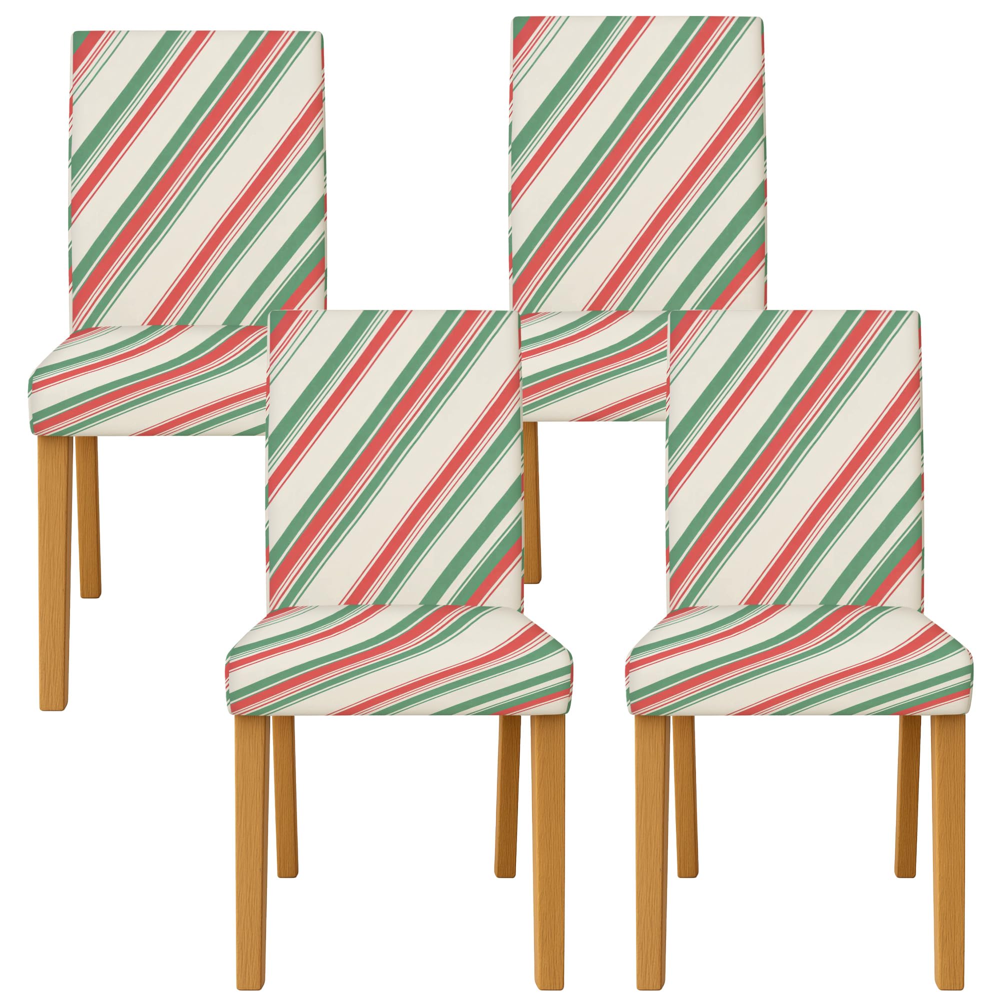 Housse de chaise extensible lot de 4 lavable en élasthanne pour salle à manger